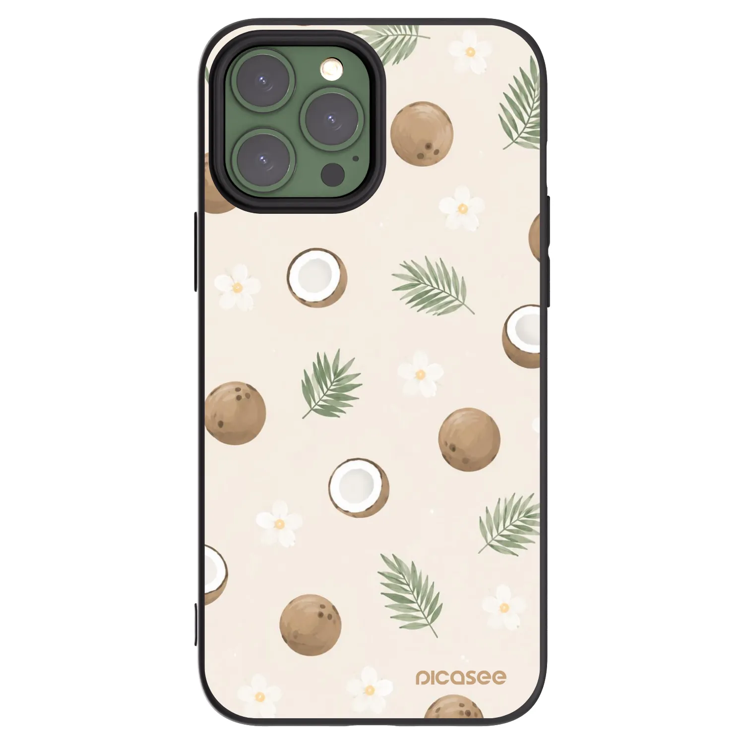 Picasee silikonski črni ovitek za Apple iPhone 13 Pro Max - Coconut Breeze