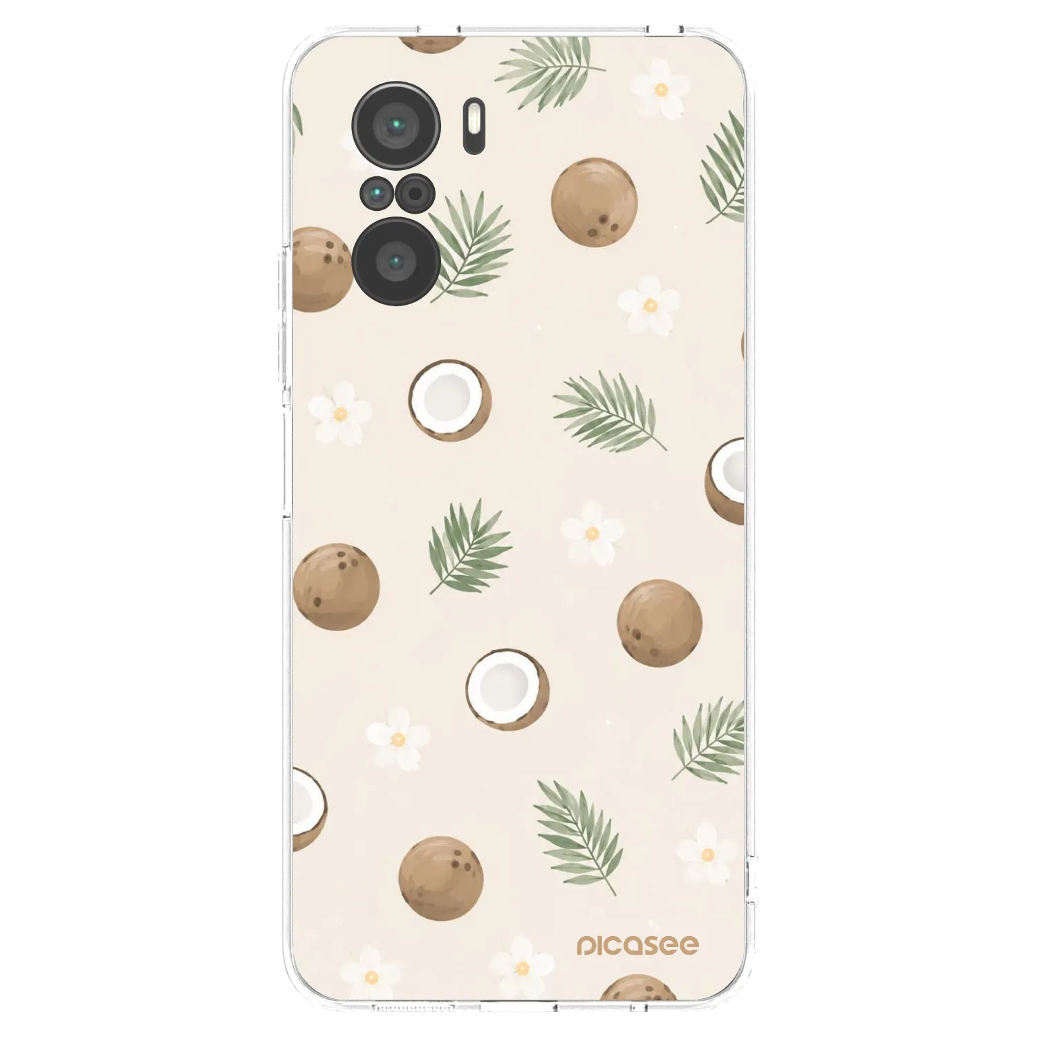 Picasee silikonski prozorni ovitek za Xiaomi Poco F3 - Coconut Breeze