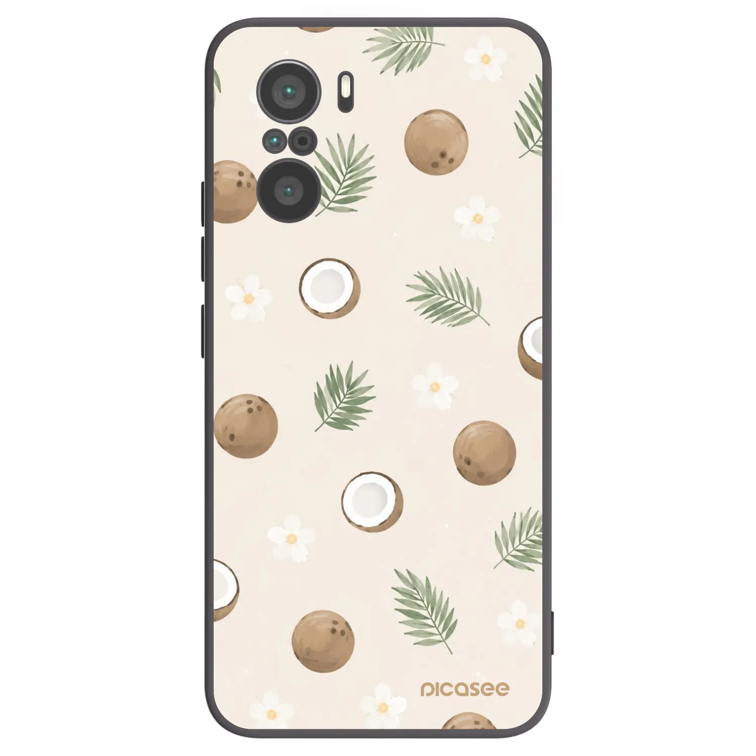 Picasee silikonski črni ovitek za Xiaomi Poco F3 - Coconut Breeze