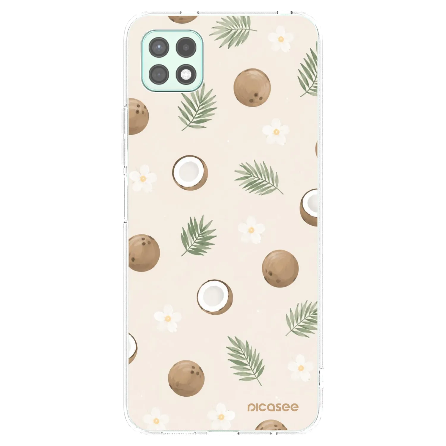 Picasee silikonski prozorni ovitek za Samsung Galaxy A22 A226B 5G - Coconut Breeze