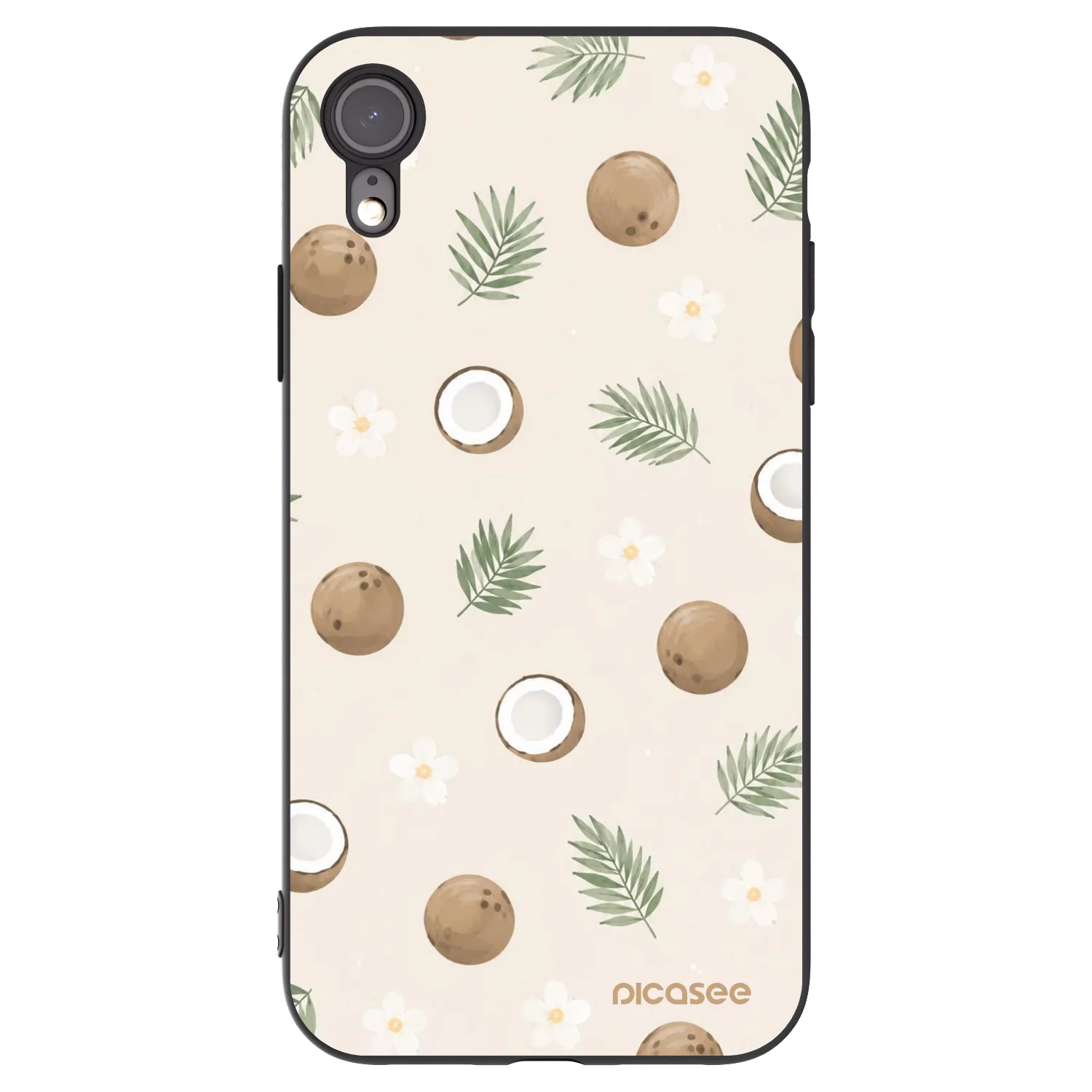 Picasee silikonski črni ovitek za Apple iPhone 6 Plus/6S Plus - Coconut Breeze