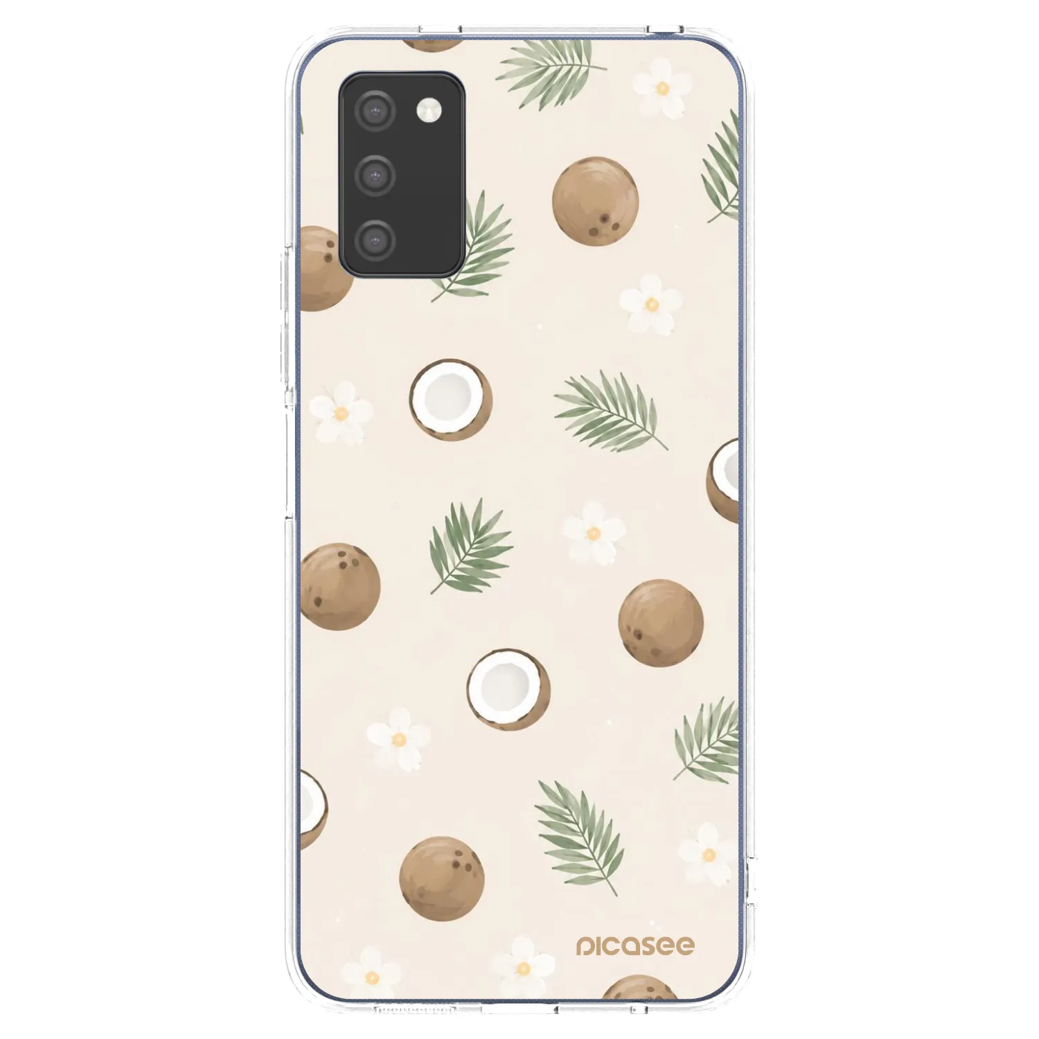 Picasee silikonski prozorni ovitek za Samsung Galaxy A02s A025G - Coconut Breeze