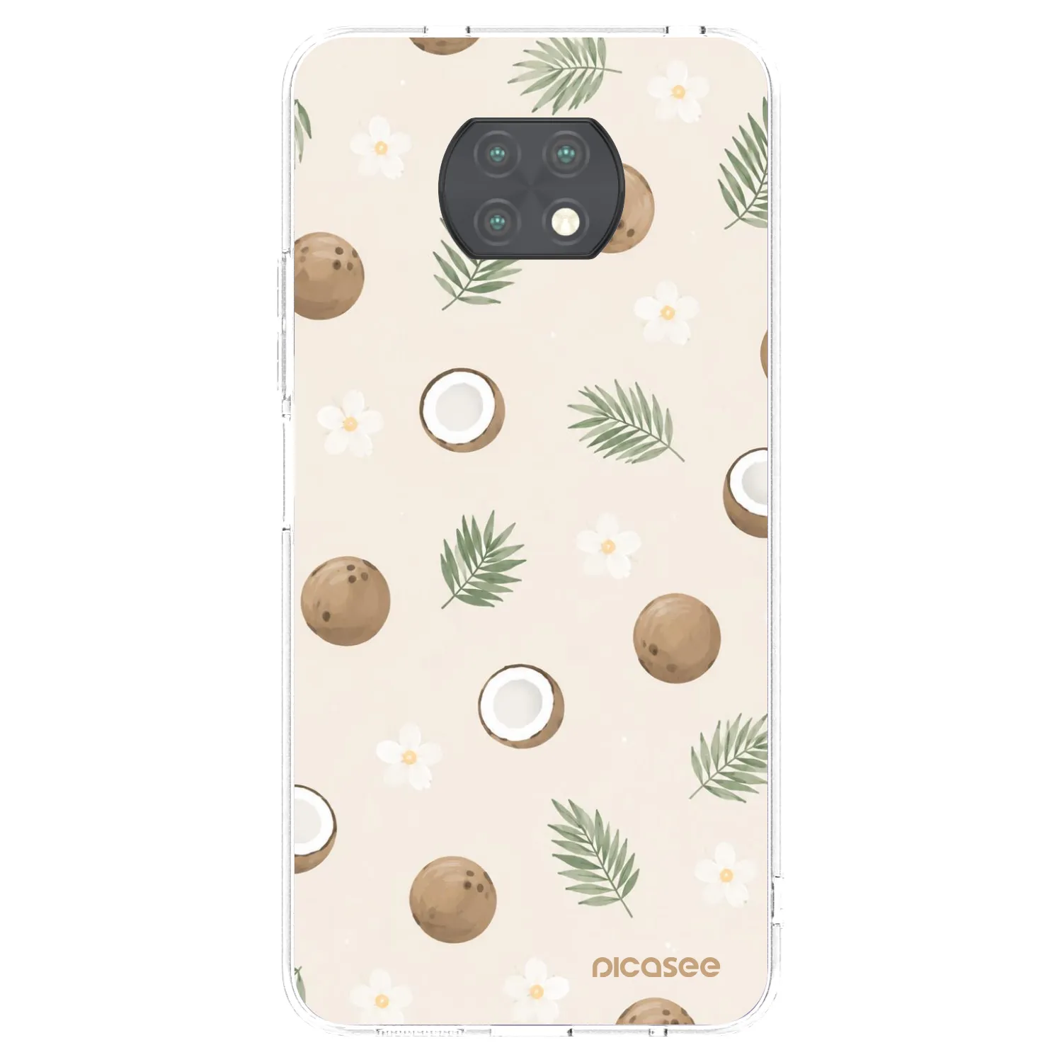 Picasee silikonski prozorni ovitek za Xiaomi Redmi Note 9T - Coconut Breeze