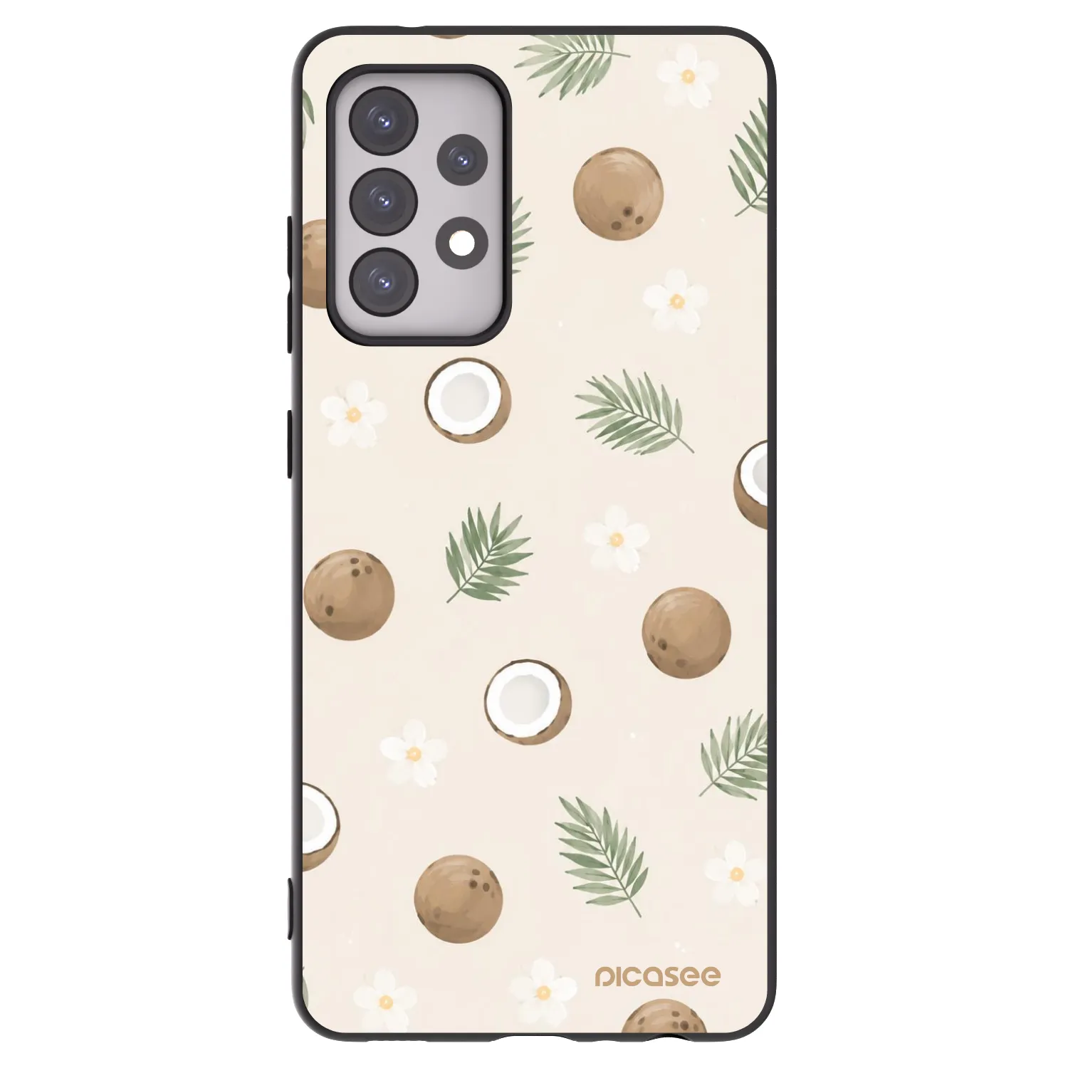 Picasee silikonski črni ovitek za Samsung Galaxy A52s 5G A528B - Coconut Breeze