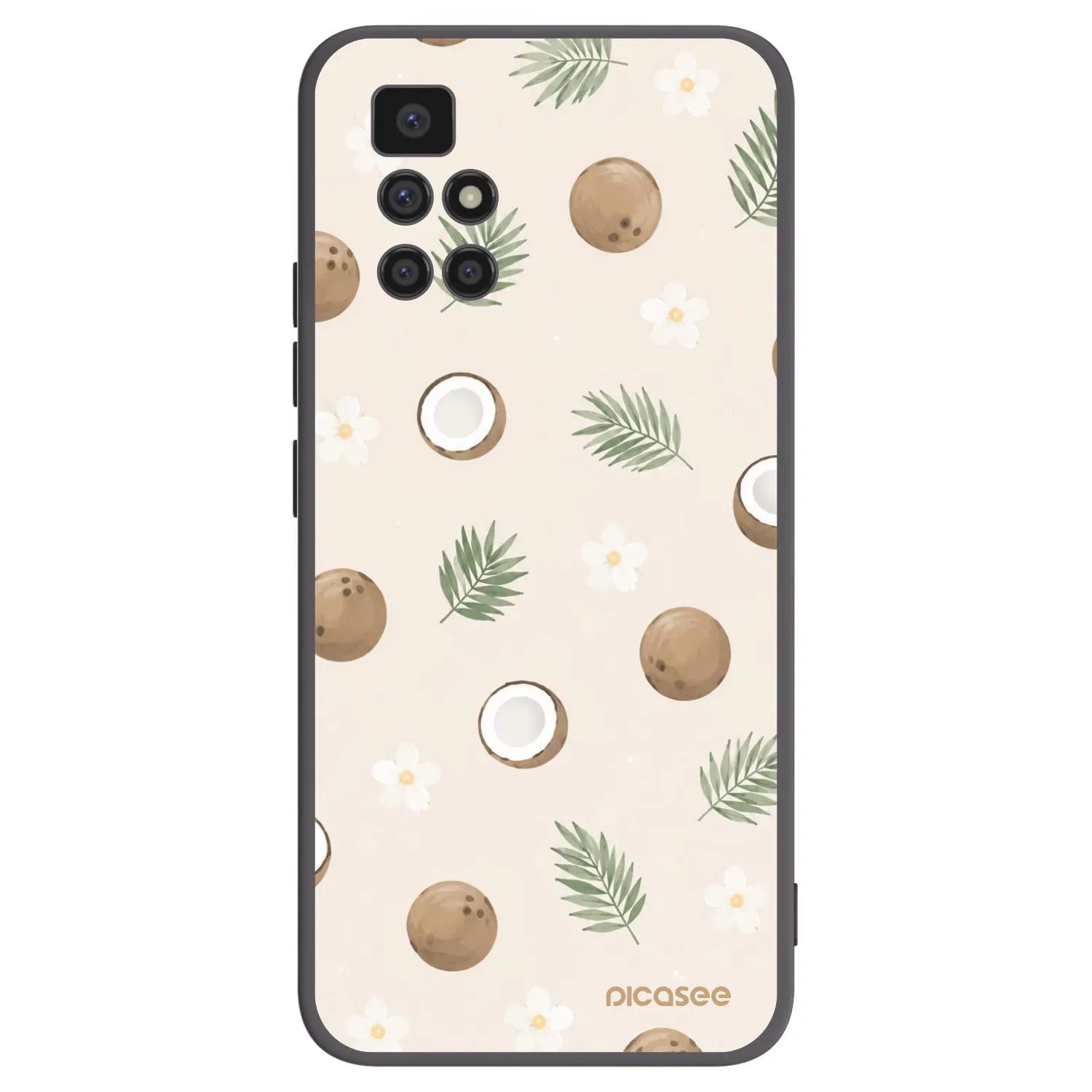 Picasee silikonski črni ovitek za Xiaomi Redmi 10 - Coconut Breeze