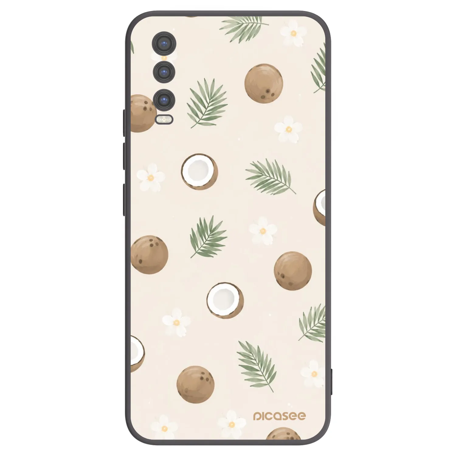 Picasee silikonski črni ovitek za Vivo Y20s - Coconut Breeze