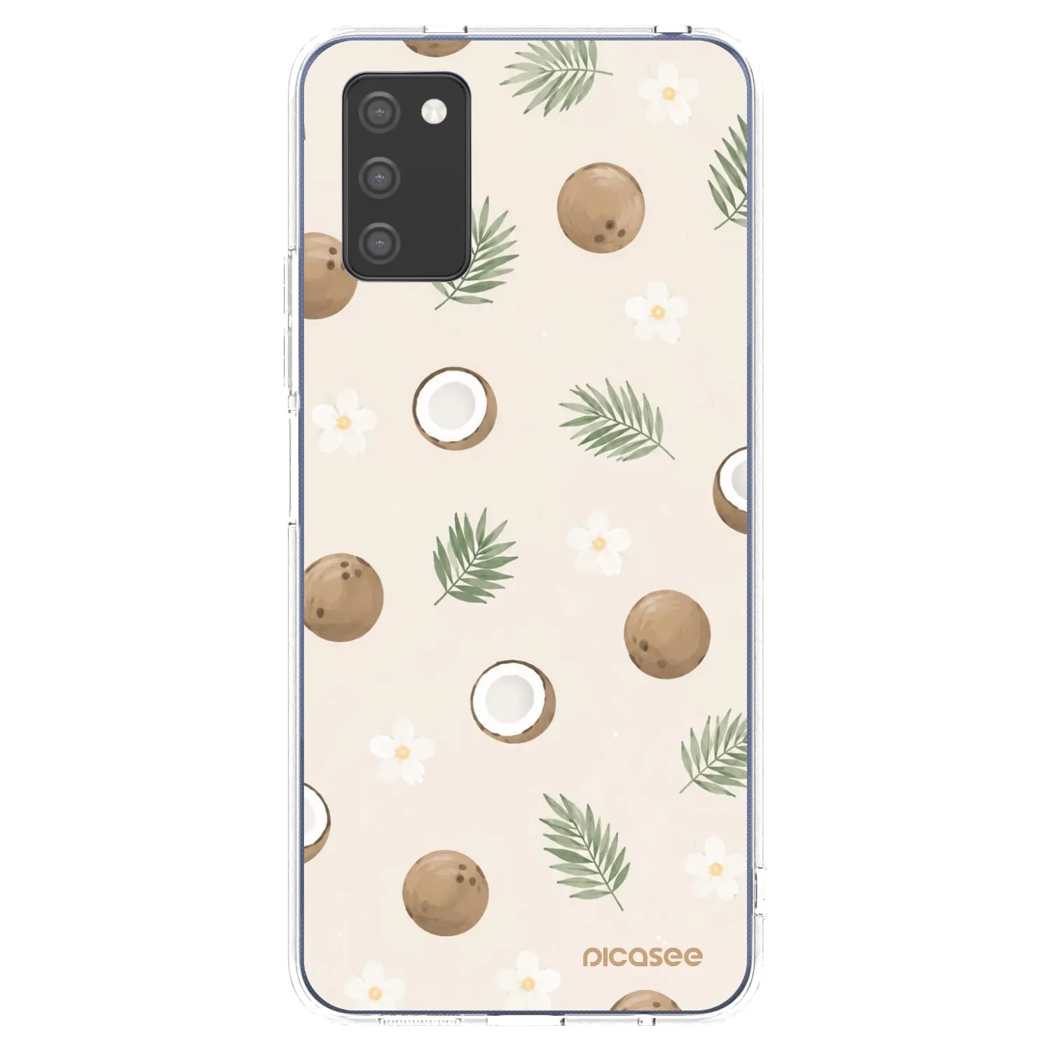 Picasee silikonski prozorni ovitek za Samsung Galaxy A03s A037G - Coconut Breeze