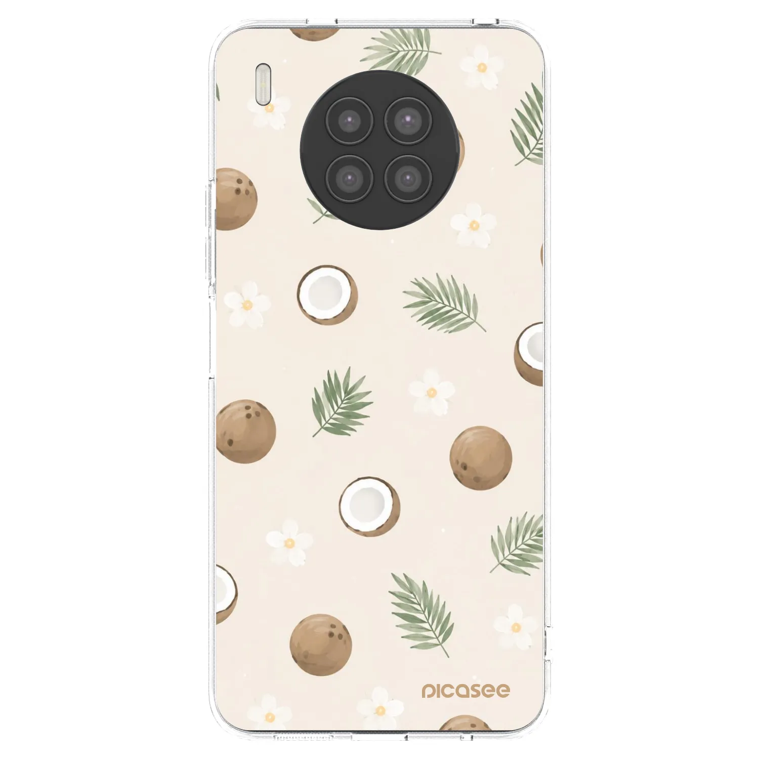 Picasee silikonski prozorni ovitek za Huawei Nova 8i - Coconut Breeze