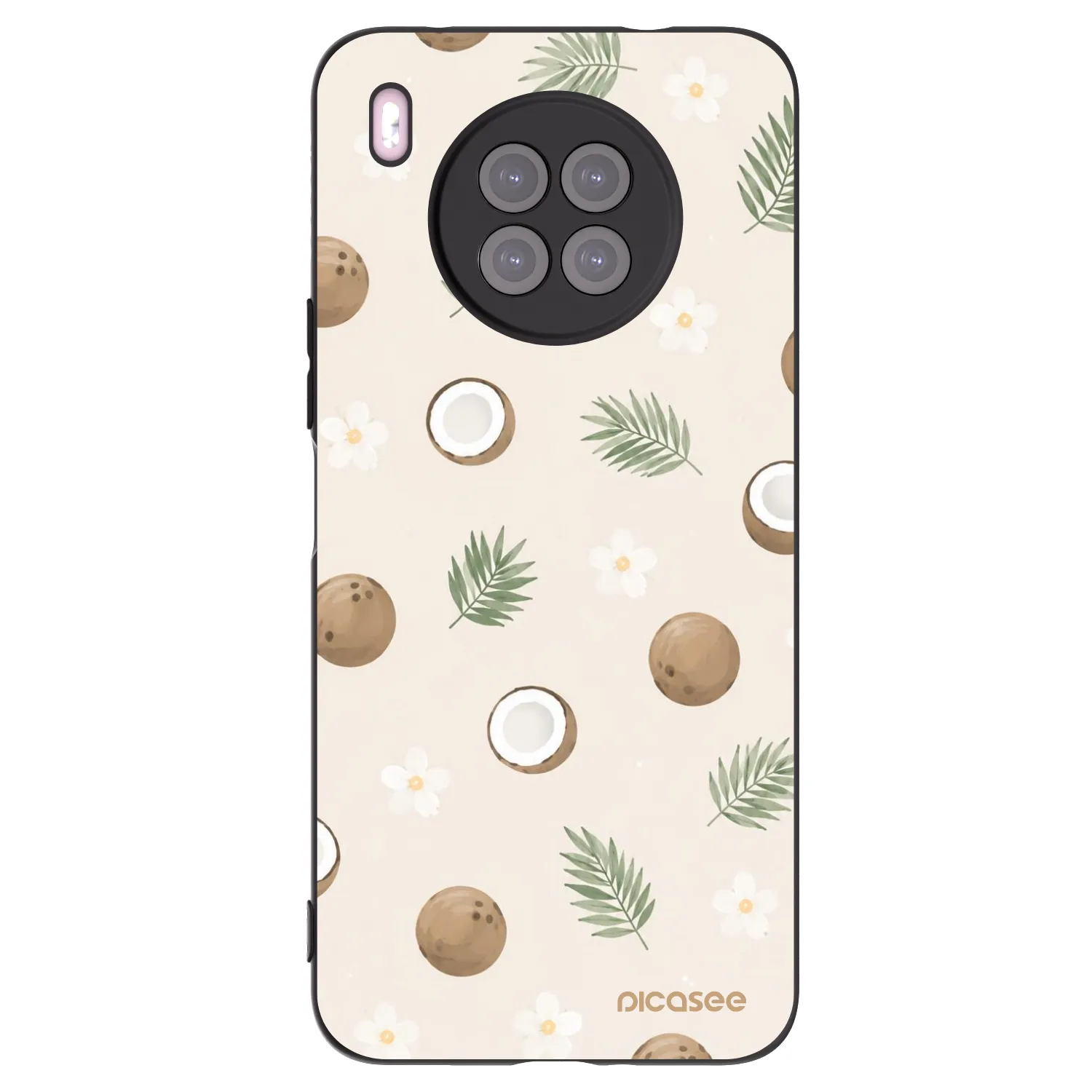 Picasee silikonski črni ovitek za Huawei Nova 8i - Coconut Breeze