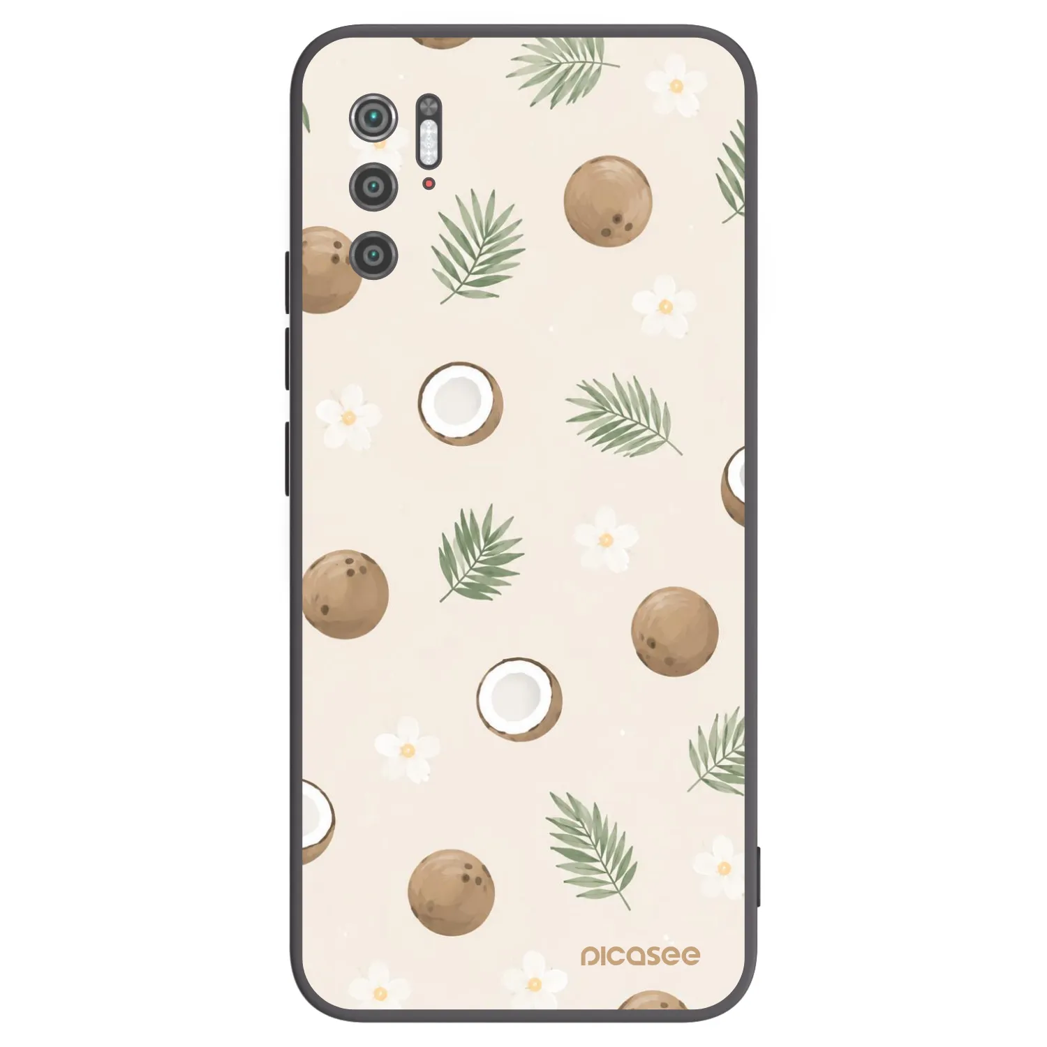 Picasee silikonski črni ovitek za Xiaomi Poco M3 Pro 5G - Coconut Breeze