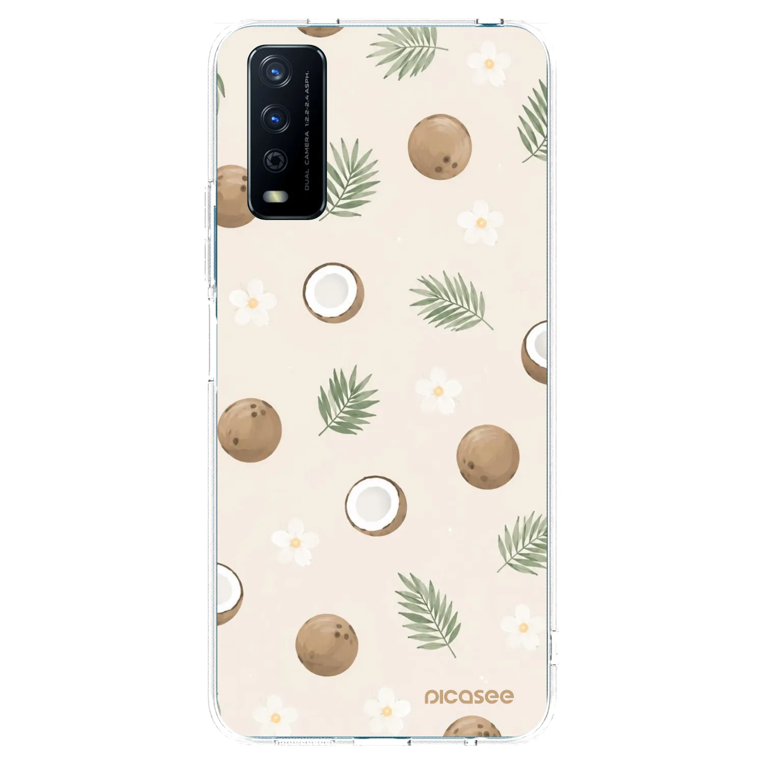 Picasee silikonski prozorni ovitek za Vivo Y11s - Coconut Breeze