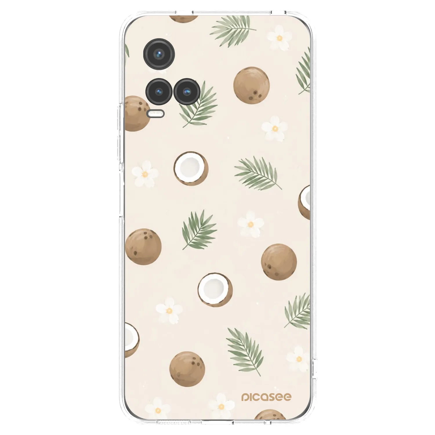 Picasee silikonski prozorni ovitek za Vivo Y33s - Coconut Breeze