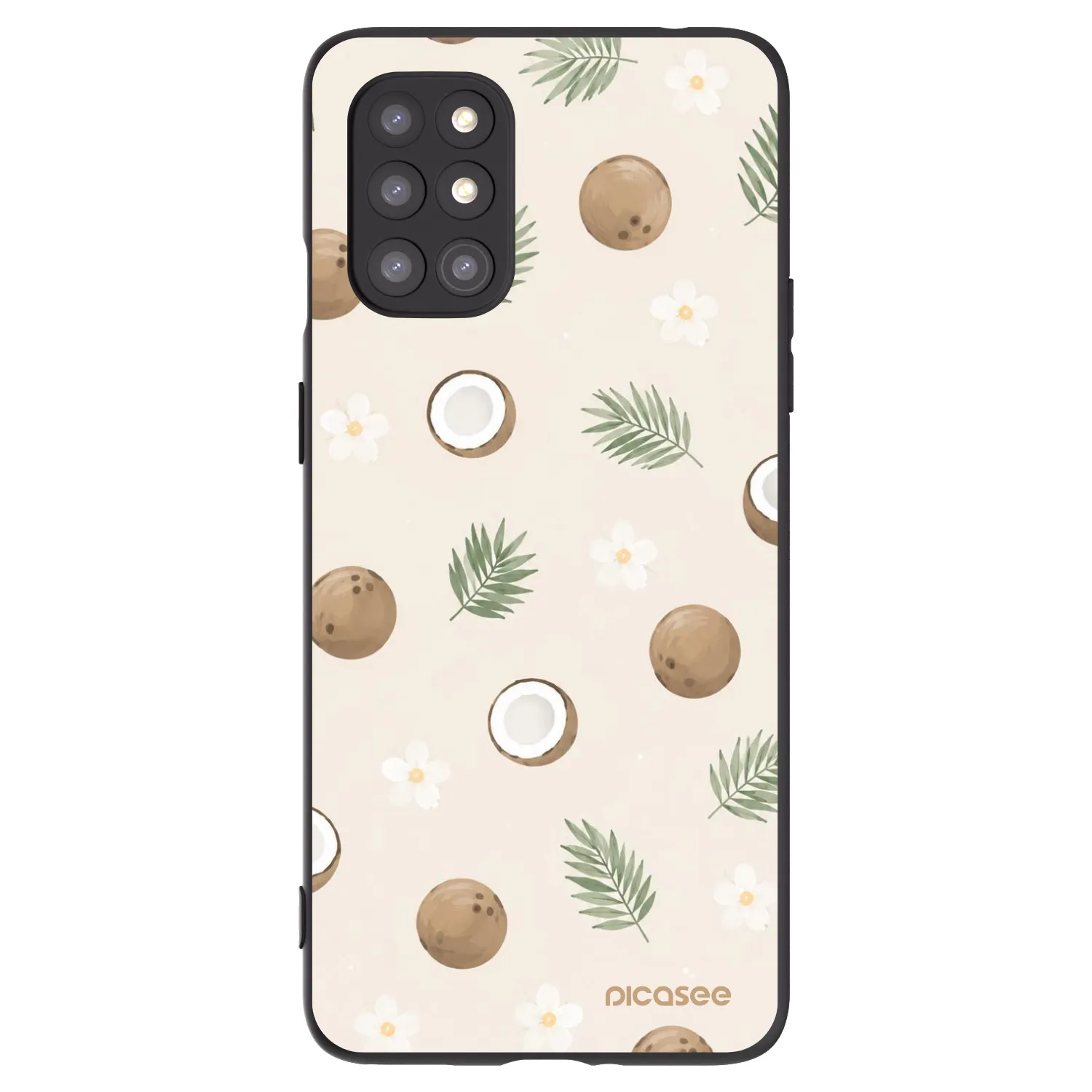 Picasee silikonski črni ovitek za OnePlus 8T - Coconut Breeze