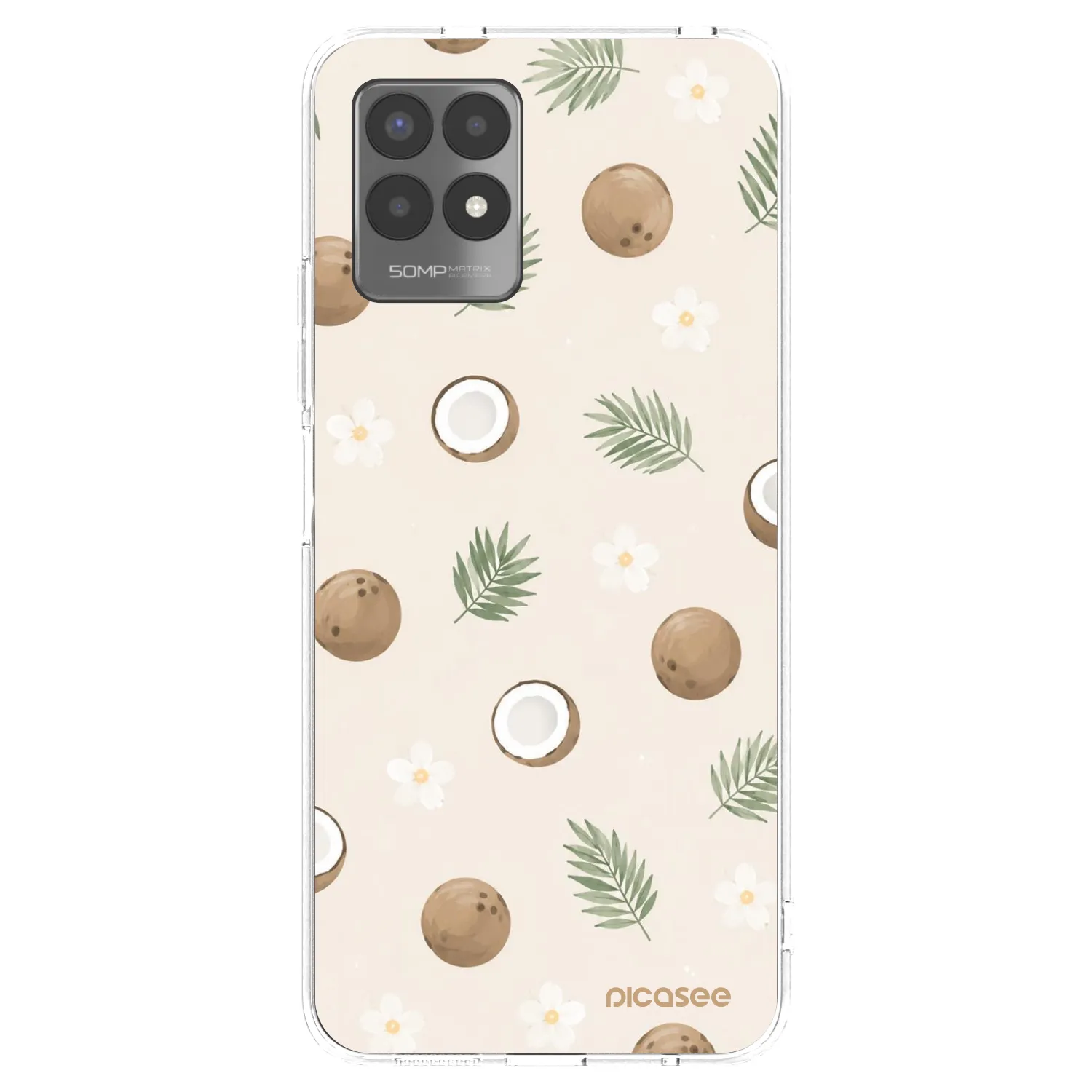 Picasee silikonski prozorni ovitek za Realme 8i - Coconut Breeze