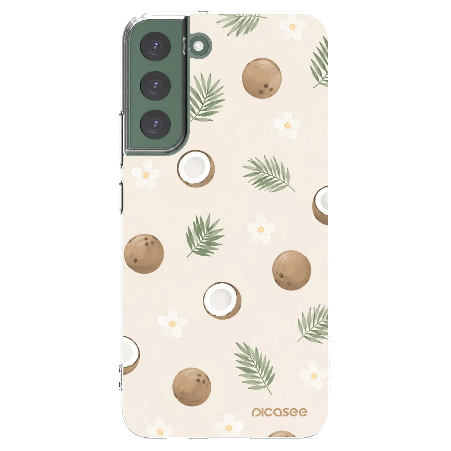 Picasee silikonski prozorni ovitek za Samsung Galaxy S22+ 5G - Coconut Breeze