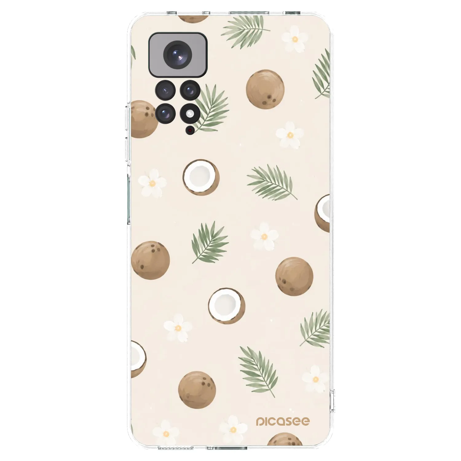 Picasee silikonski prozorni ovitek za Xiaomi Redmi Note 11S 4G - Coconut Breeze