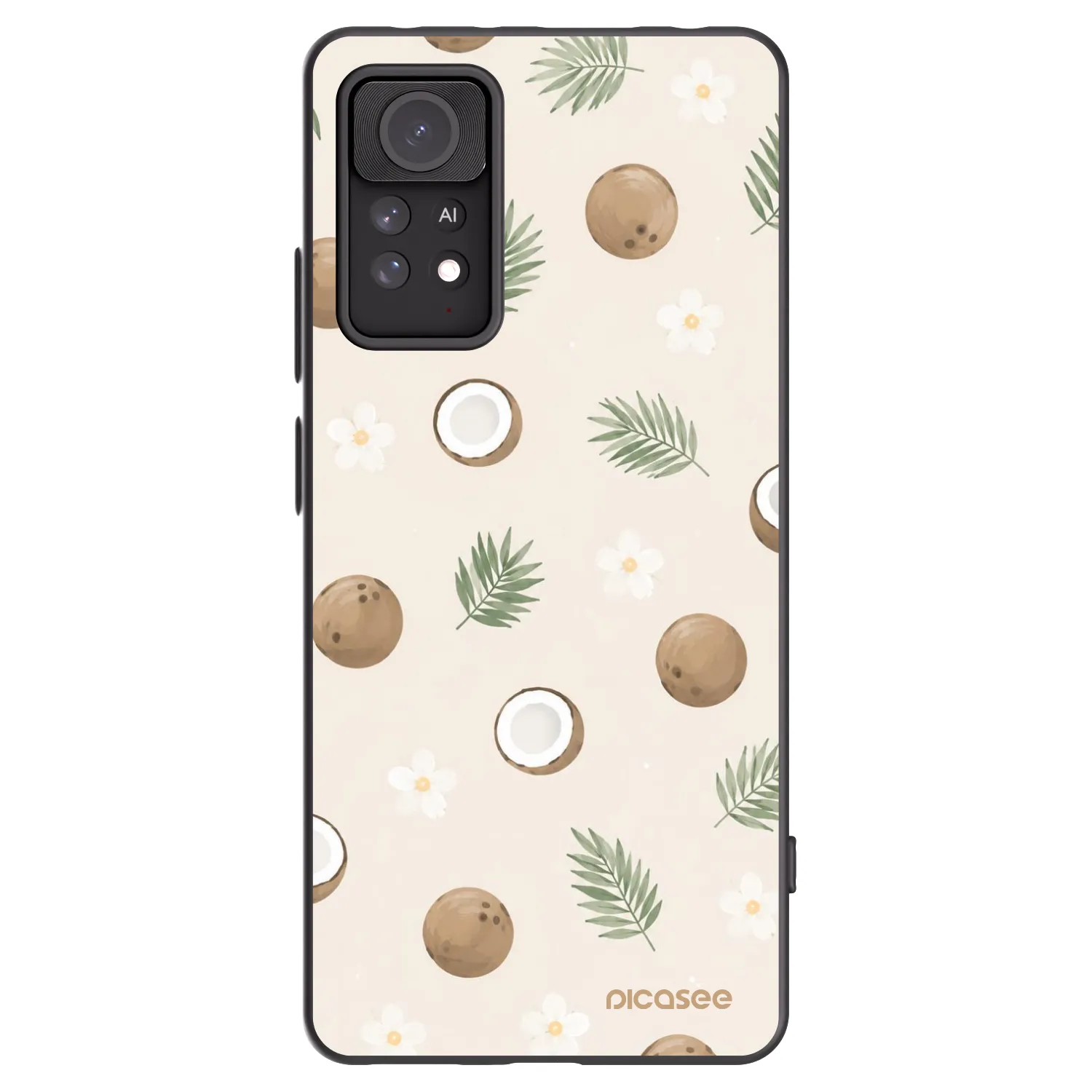 Picasee silikonski črni ovitek za Xiaomi Redmi Note 11 Pro 5G - Coconut Breeze