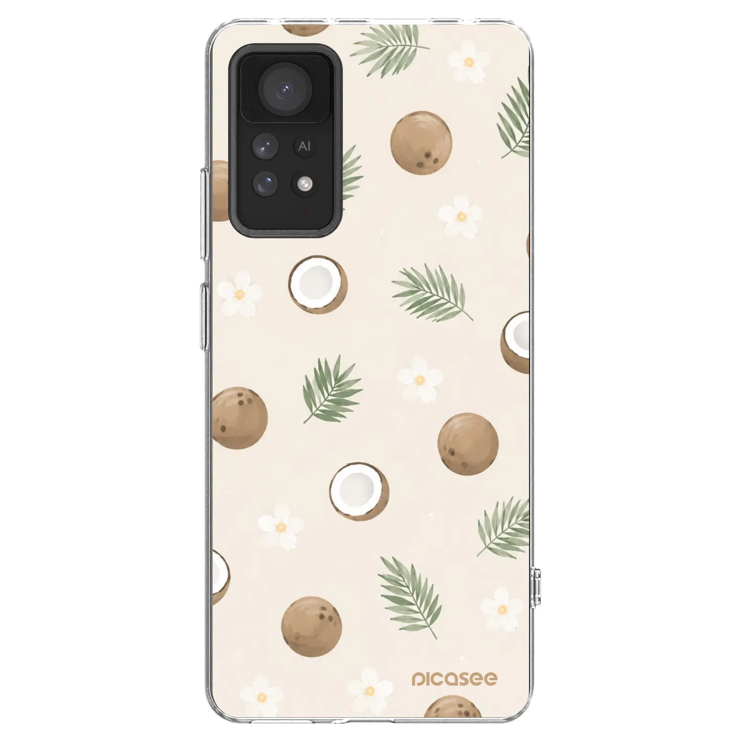 Picasee silikonski prozorni ovitek za Xiaomi Redmi Note 11 Pro 5G - Coconut Breeze