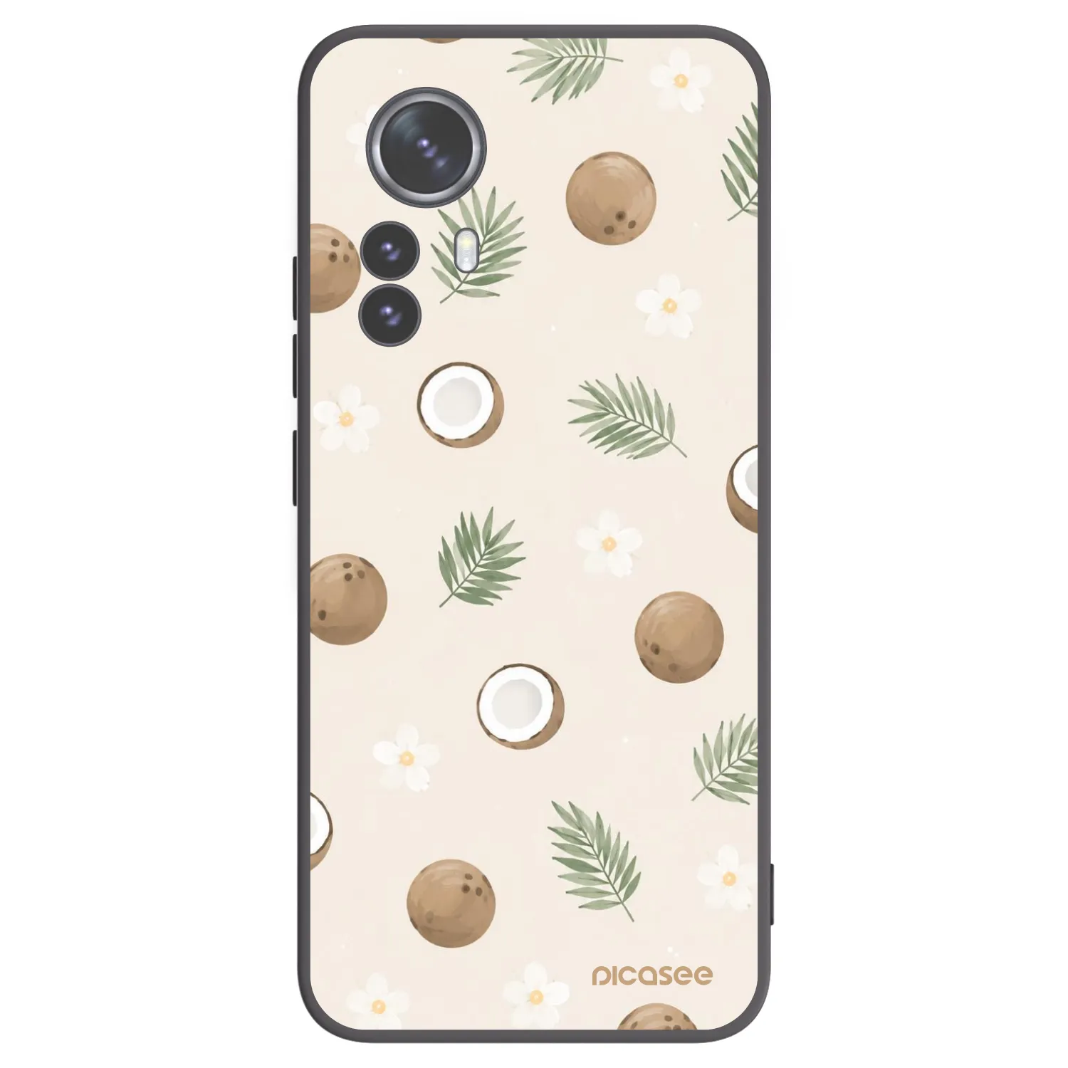 Picasee silikonski črni ovitek za Xiaomi 12 Pro - Coconut Breeze