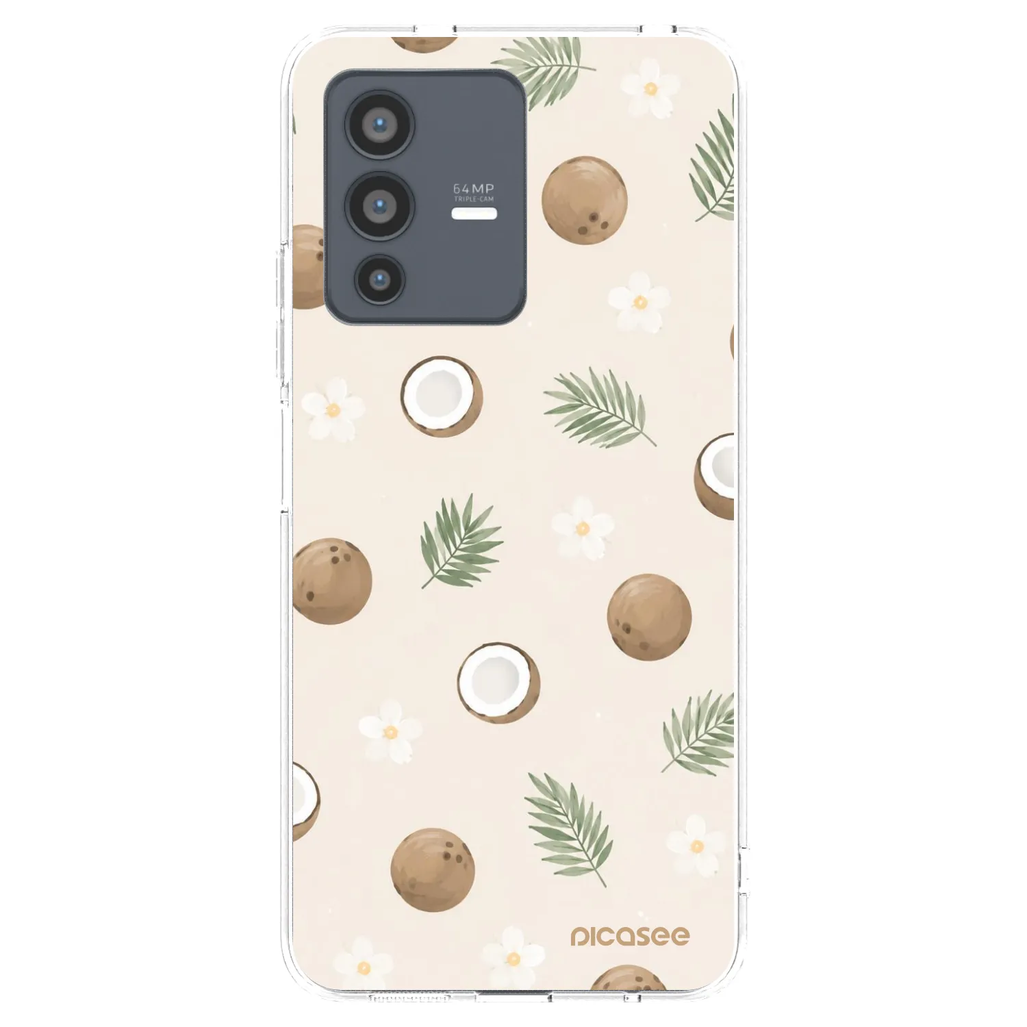 Picasee silikonski prozorni ovitek za Vivo V23 5G - Coconut Breeze