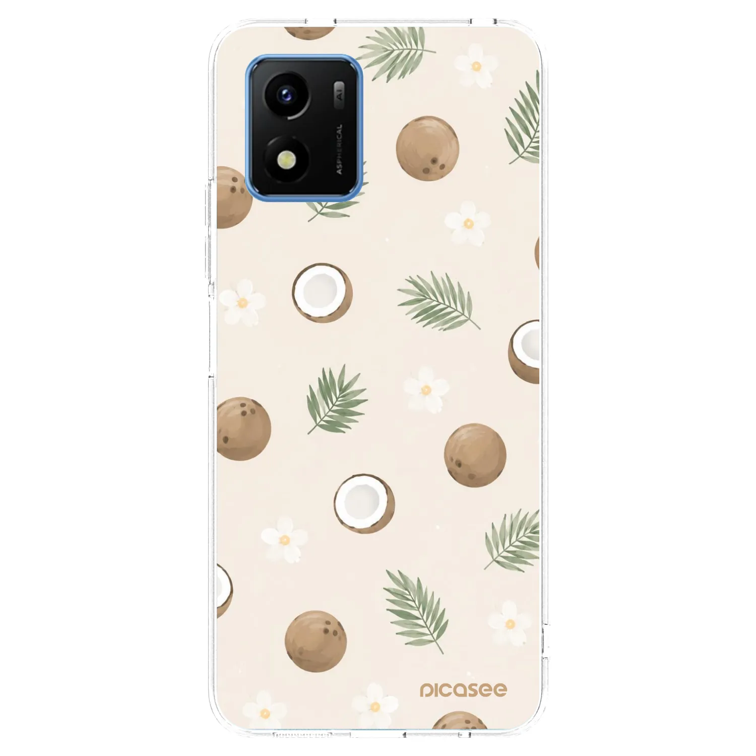 Picasee silikonski prozorni ovitek za Vivo Y01 - Coconut Breeze