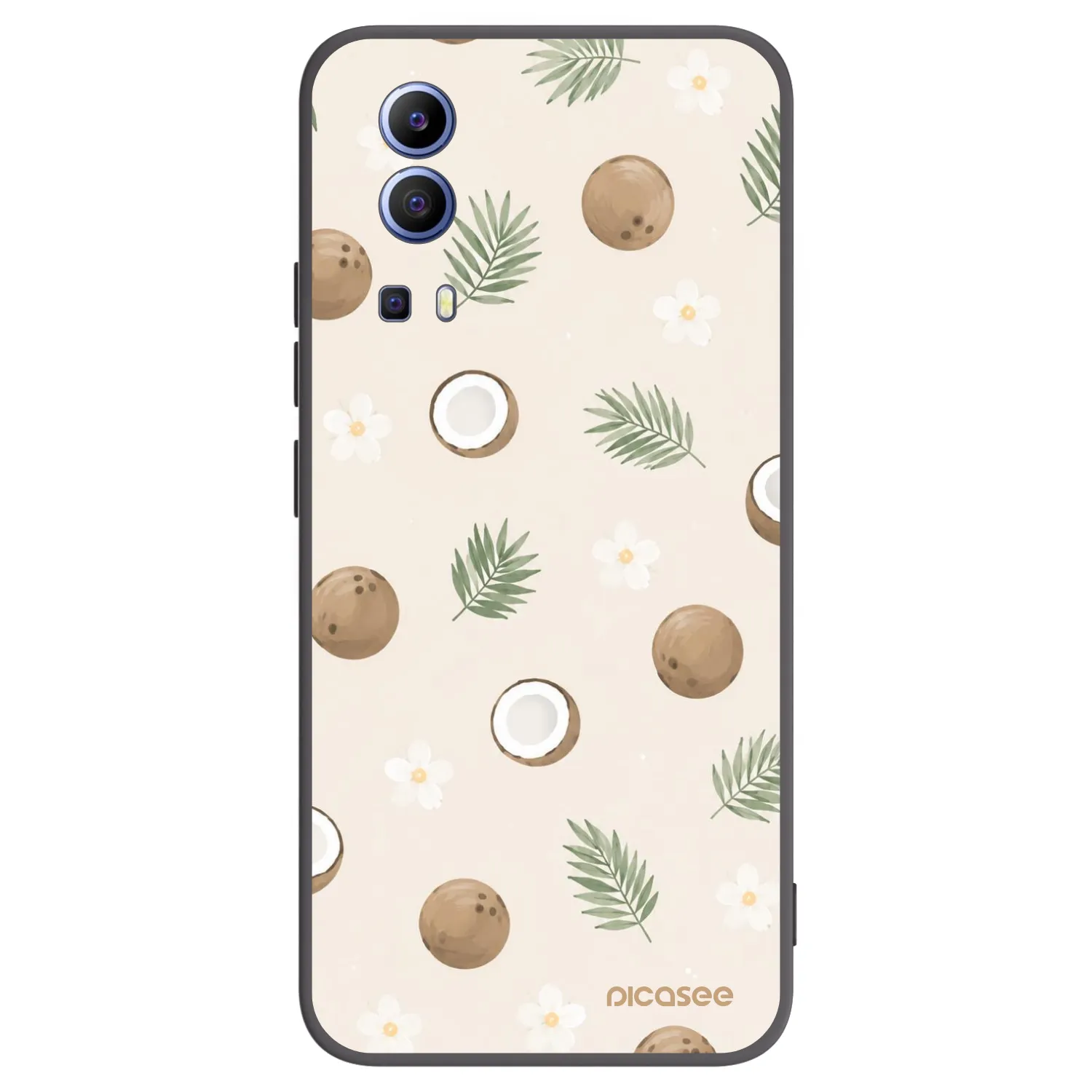 Picasee silikonski črni ovitek za Vivo Y52 5G - Coconut Breeze