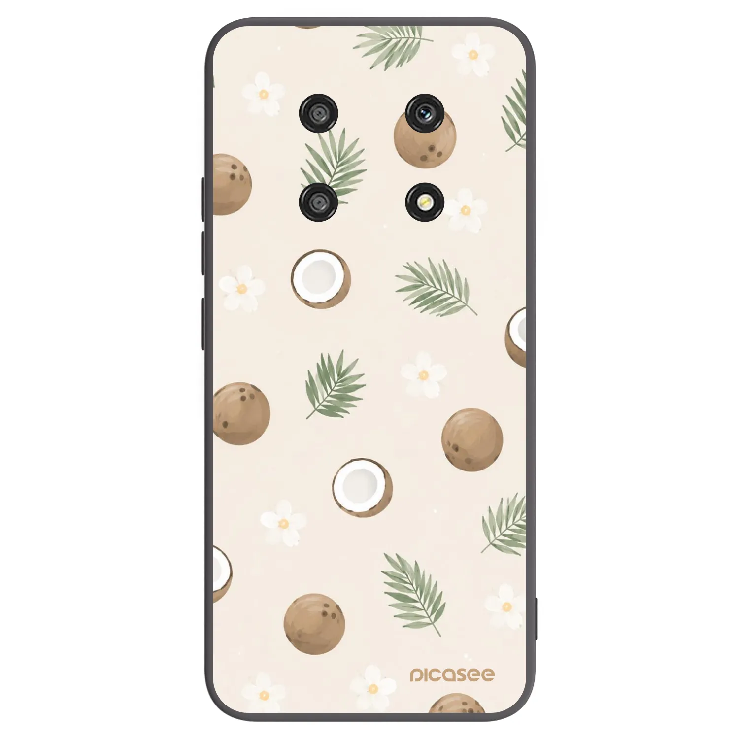 Picasee silikonski črni ovitek za Honor Magic4 Lite 5G - Coconut Breeze
