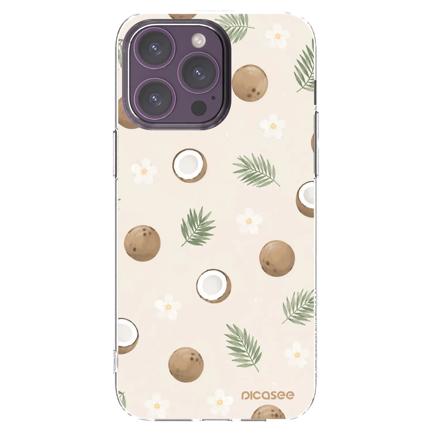 Picasee silikonski prozorni ovitek za Apple iPhone 14 Pro Max - Coconut Breeze