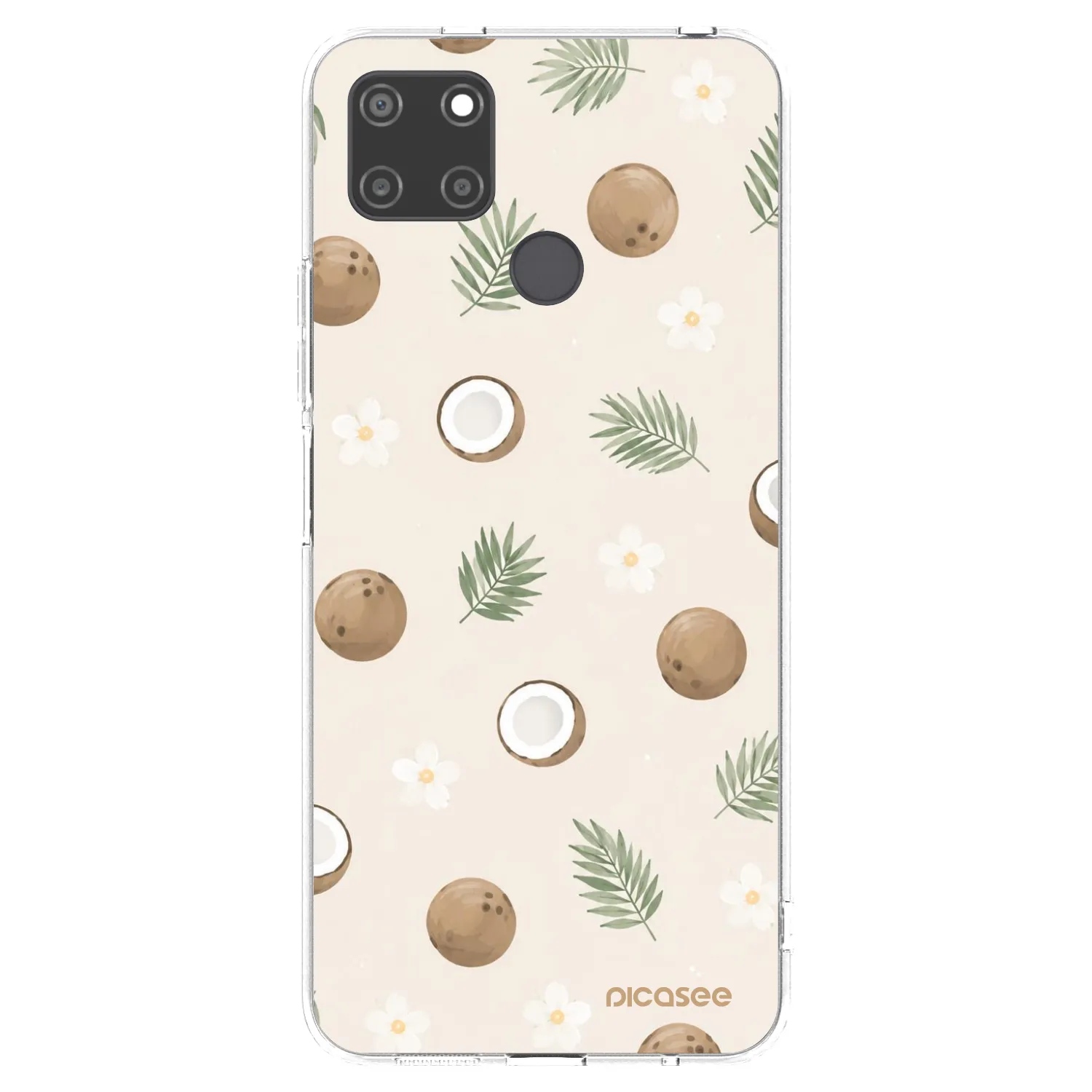 Picasee silikonski prozorni ovitek za Realme C21Y - Coconut Breeze
