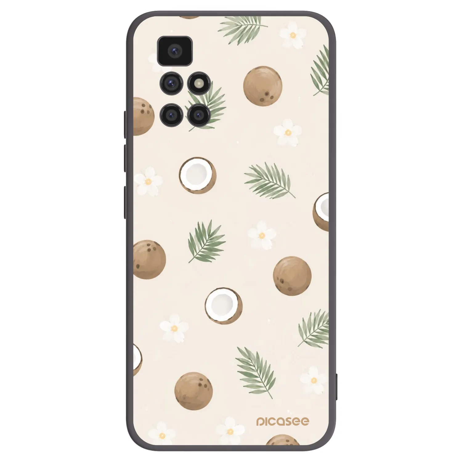 Picasee silikonski črni ovitek za Xiaomi Redmi 10 (2022) - Coconut Breeze