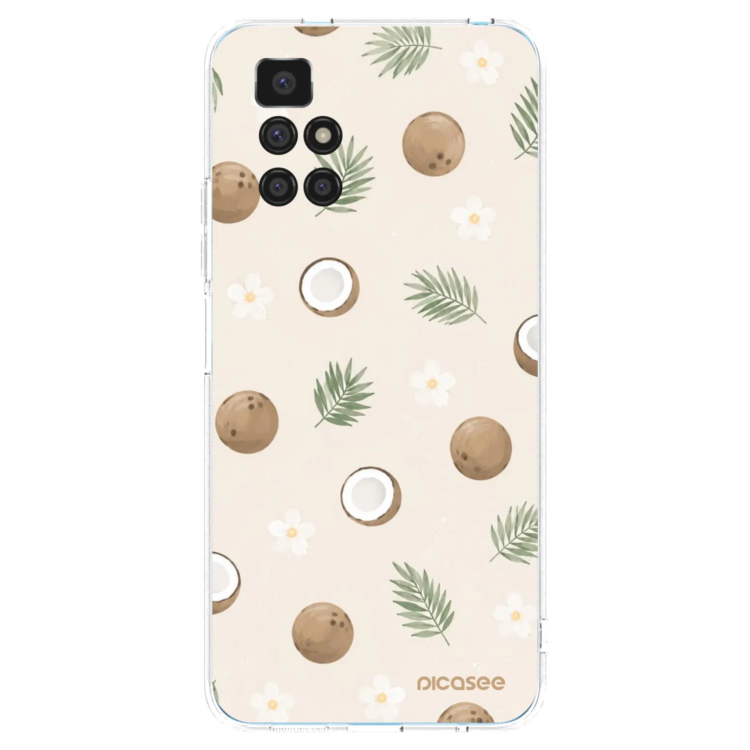 Picasee silikonski prozorni ovitek za Xiaomi Redmi 10 (2022) - Coconut Breeze