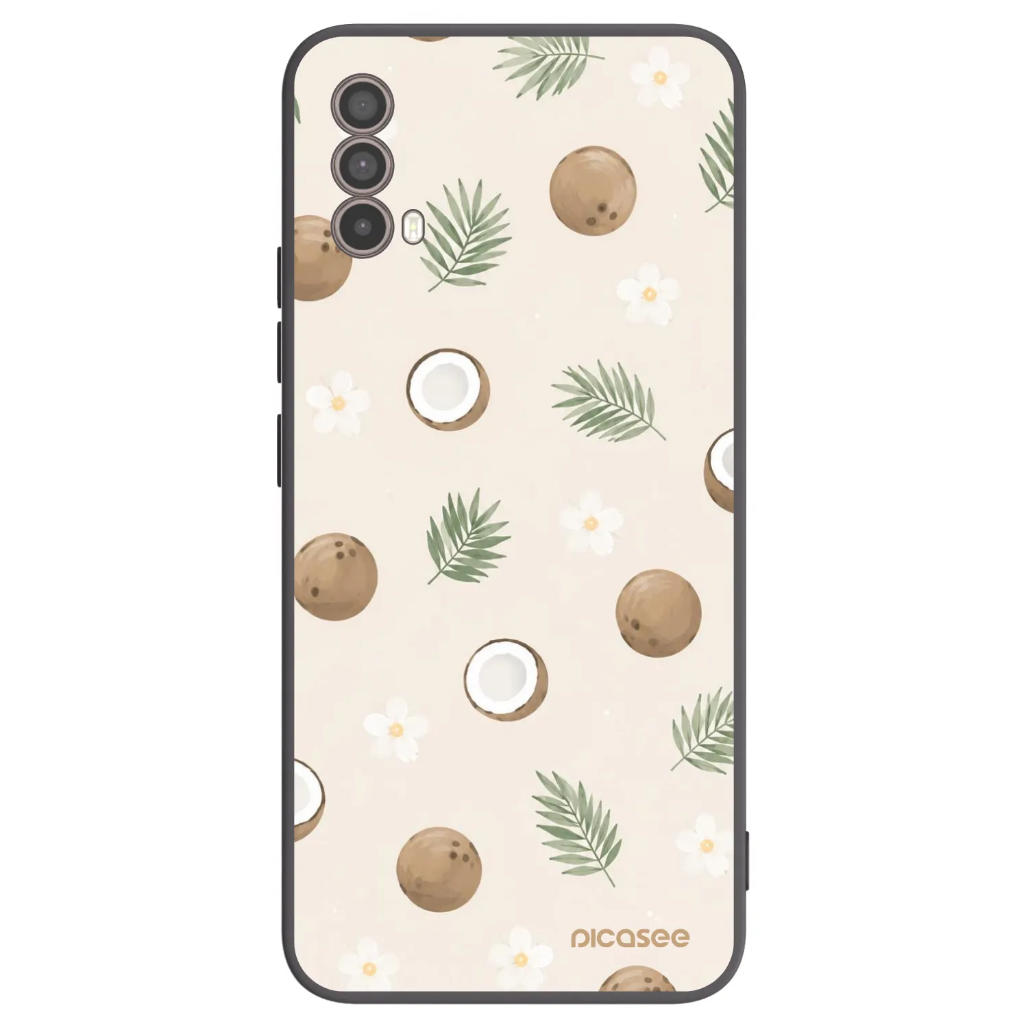 Picasee silikonski črni ovitek za Motorola Moto E40 - Coconut Breeze