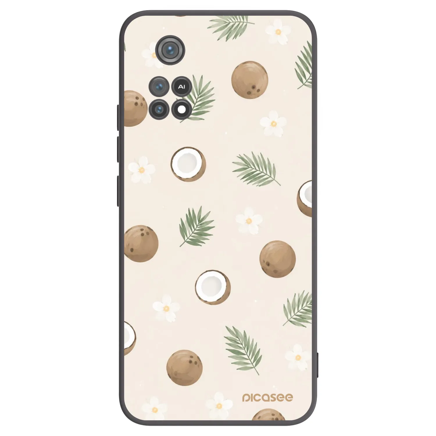 Picasee silikonski črni ovitek za Xiaomi Poco M4 Pro - Coconut Breeze