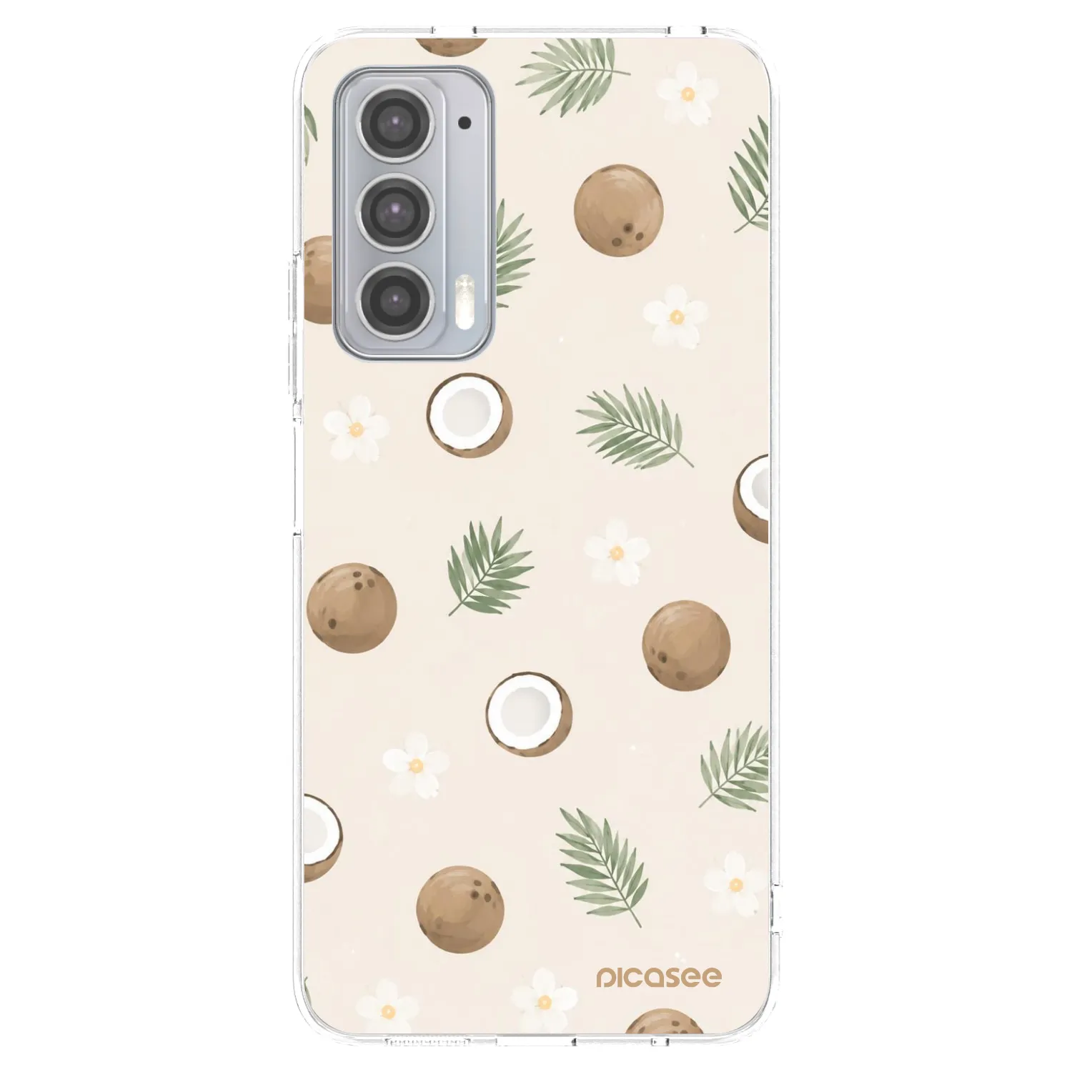 Picasee silikonski prozorni ovitek za Motorola Edge 20 - Coconut Breeze