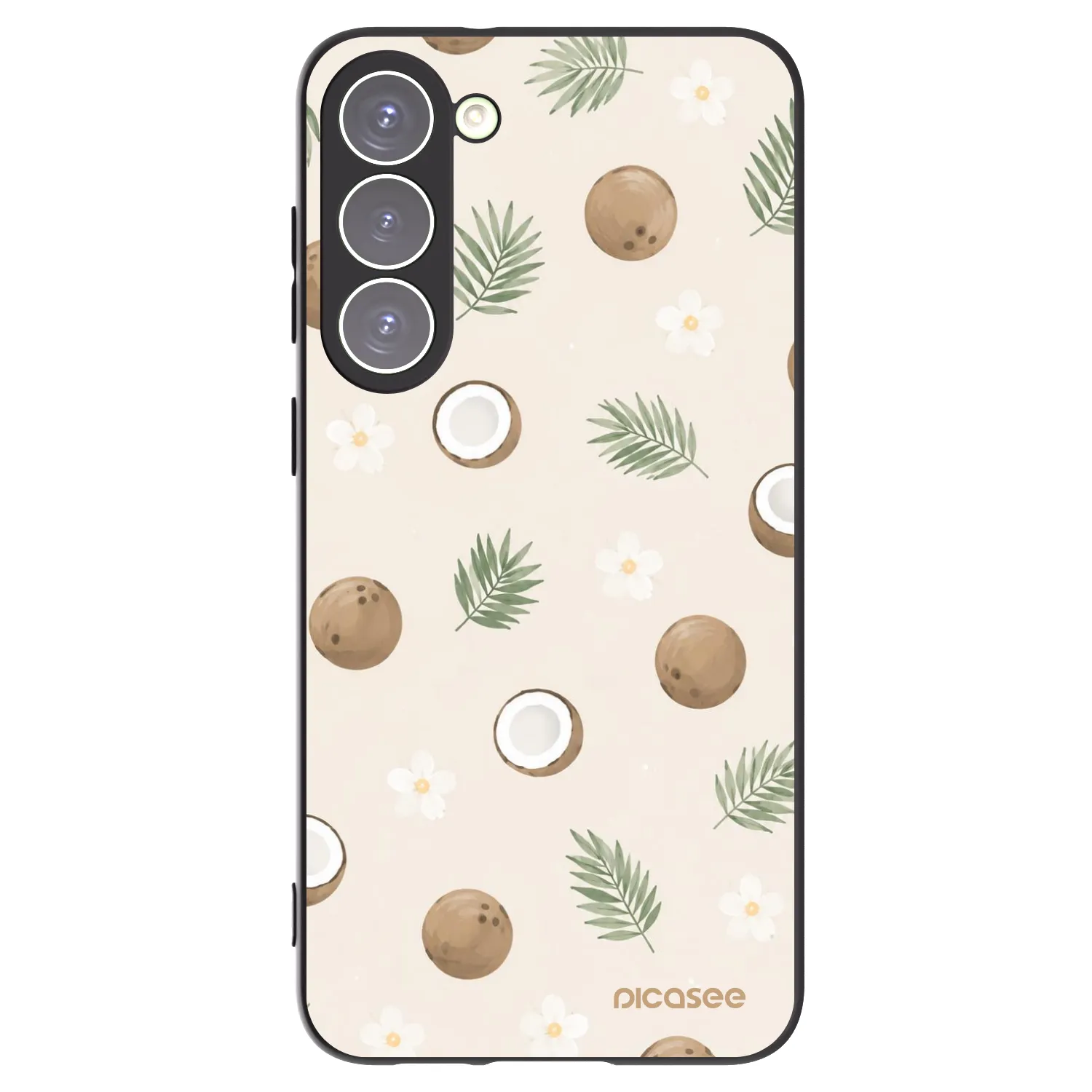 Picasee silikonski črni ovitek za Samsung Galaxy S23+ 5G - Coconut Breeze
