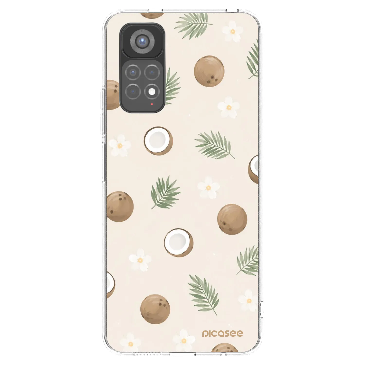 Picasee silikonski prozorni ovitek za Xiaomi Redmi Note 11S 5G - Coconut Breeze
