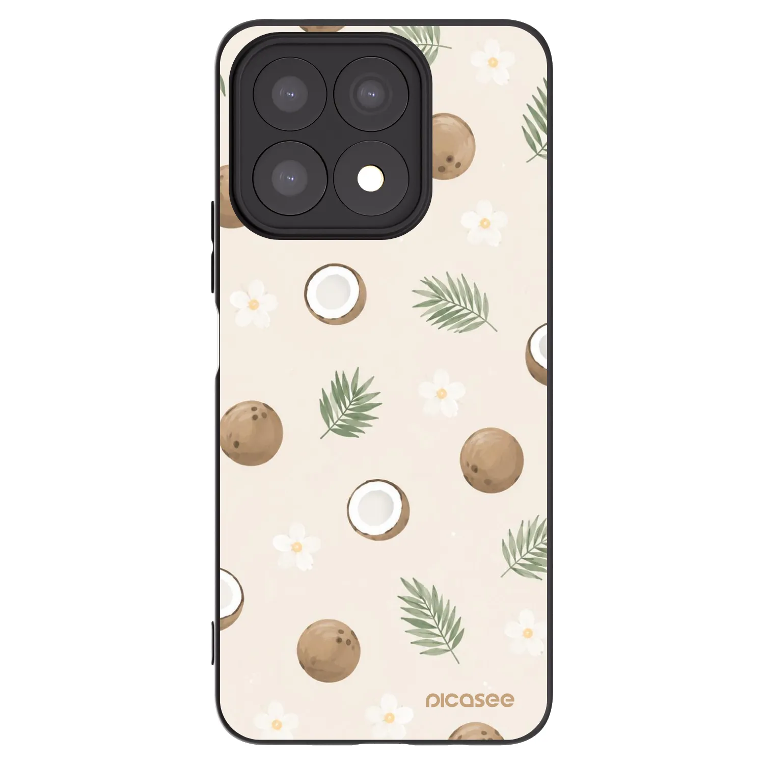 Picasee silikonski črni ovitek za Honor X8a - Coconut Breeze