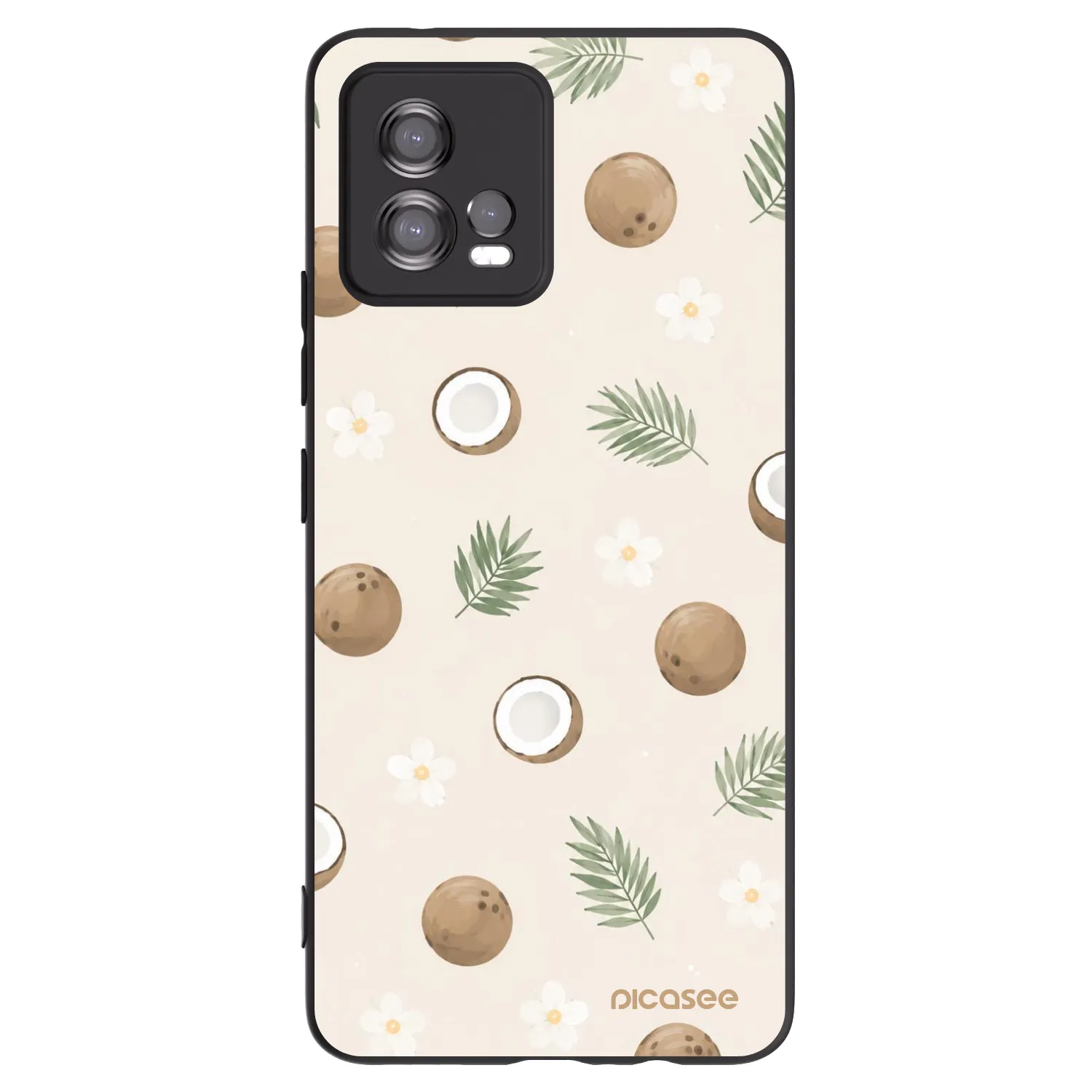 Picasee silikonski črni ovitek za Motorola Moto G72 - Coconut Breeze