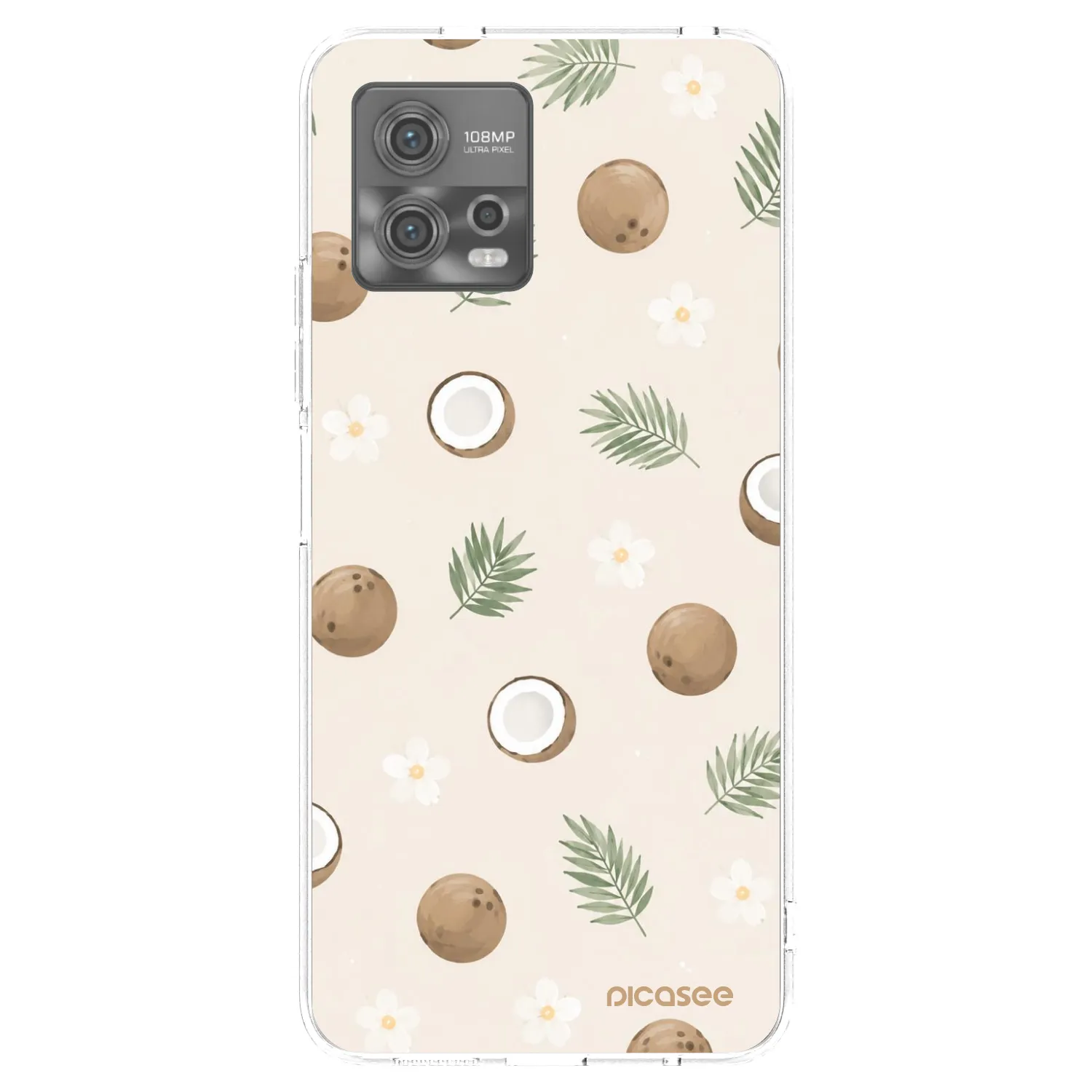 Picasee silikonski prozorni ovitek za Motorola Moto G72 - Coconut Breeze