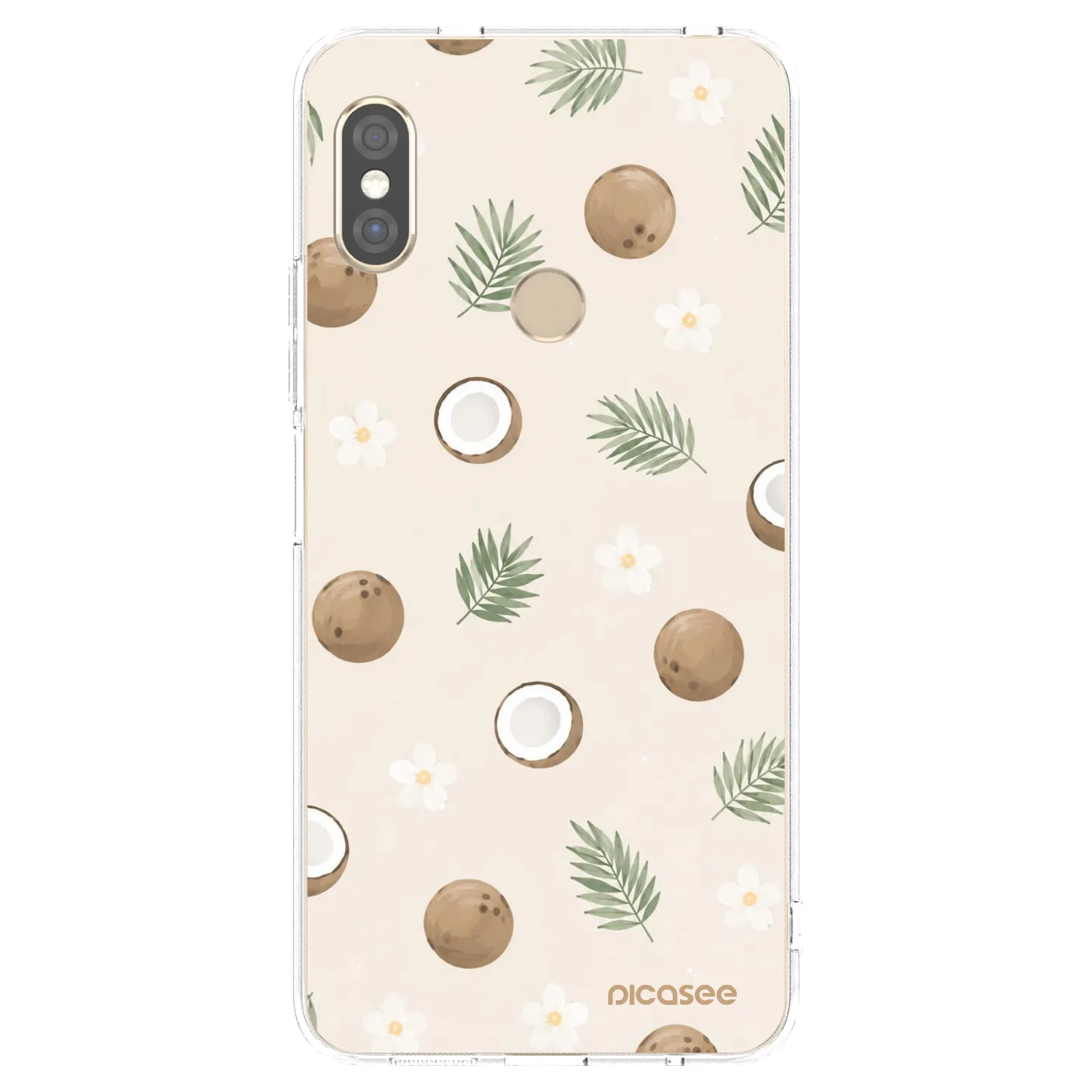 Picasee silikonski prozorni ovitek za Xiaomi Redmi Note 5 Global - Coconut Breeze