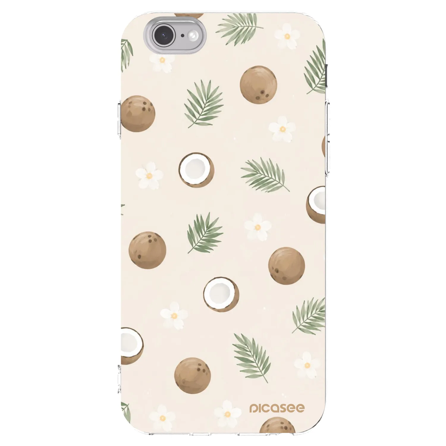 Picasee silikonski prozorni ovitek za Apple iPhone 6/6S - Coconut Breeze