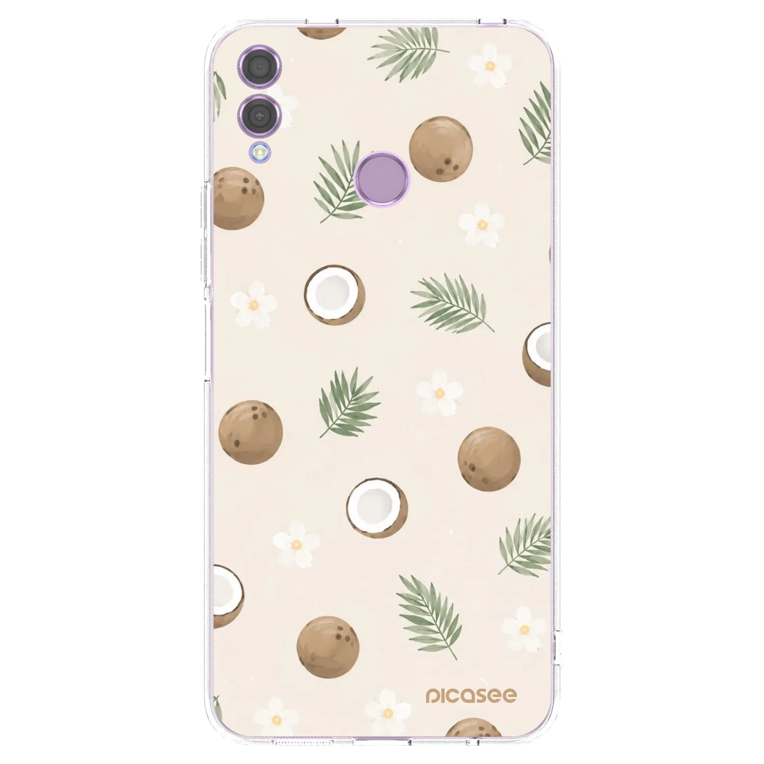 Picasee silikonski prozorni ovitek za Honor 8X - Coconut Breeze