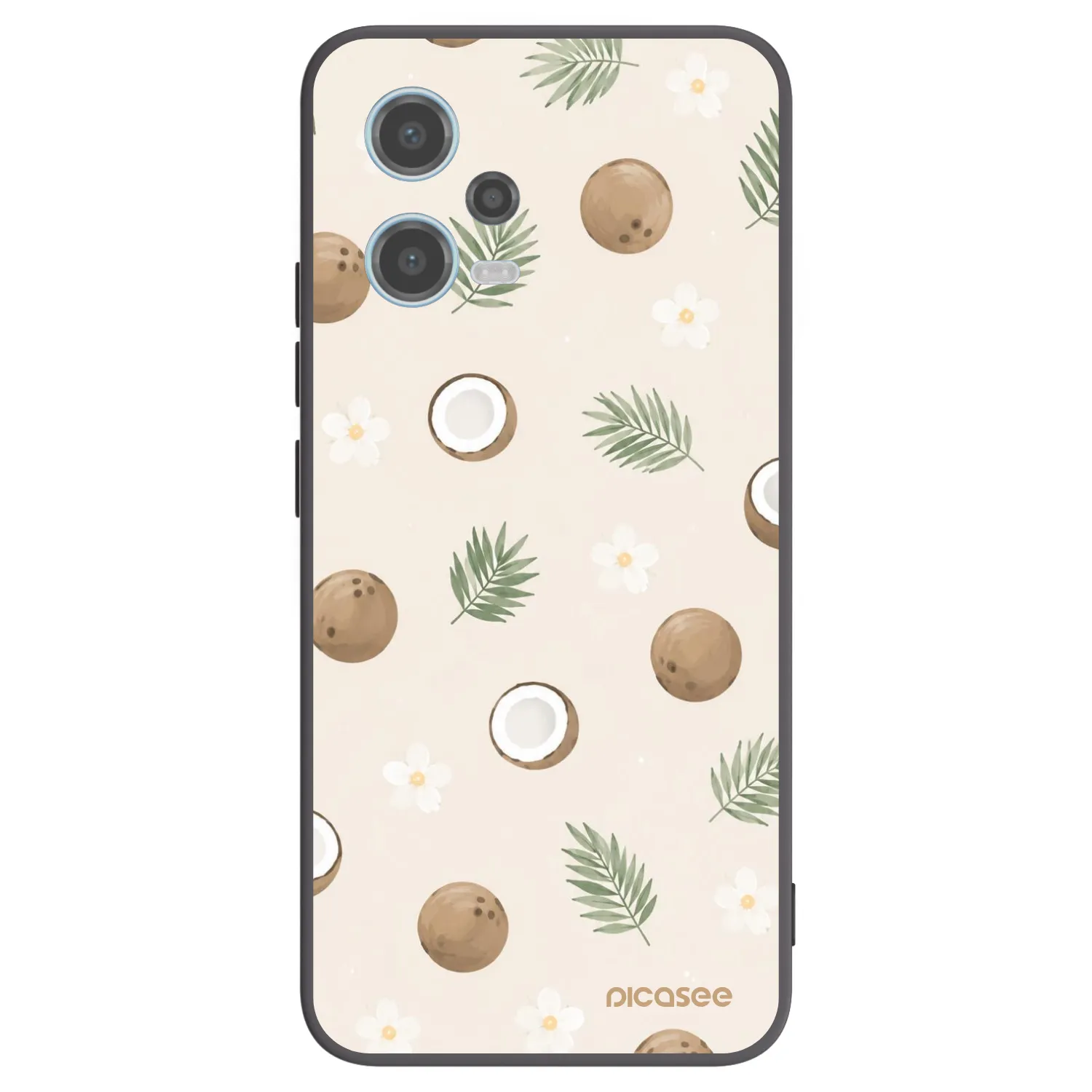 Picasee silikonski črni ovitek za Xiaomi Redmi Note 12 5G - Coconut Breeze