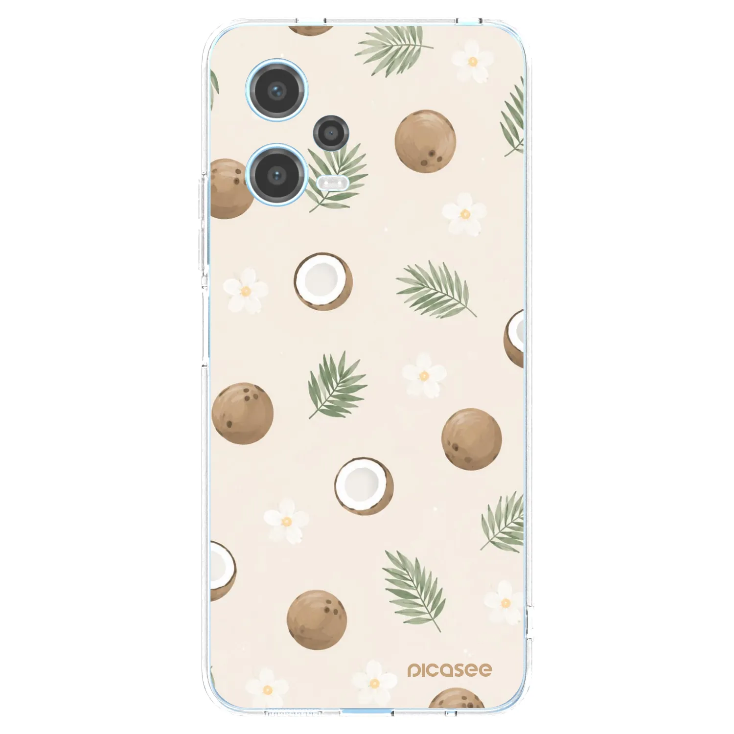 Picasee silikonski prozorni ovitek za Xiaomi Redmi Note 12 5G - Coconut Breeze
