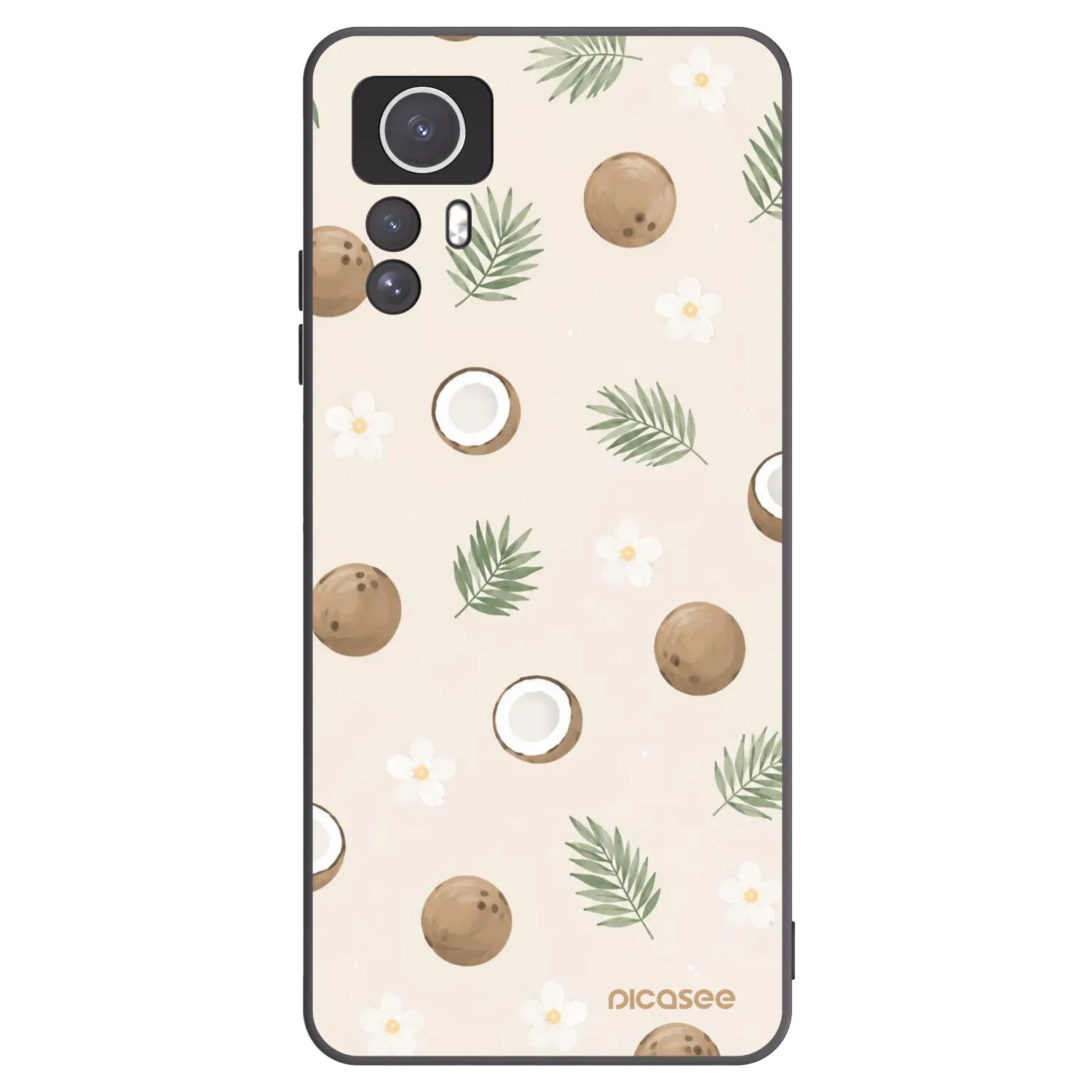 Picasee silikonski črni ovitek za Xiaomi Redmi Note 12S - Coconut Breeze
