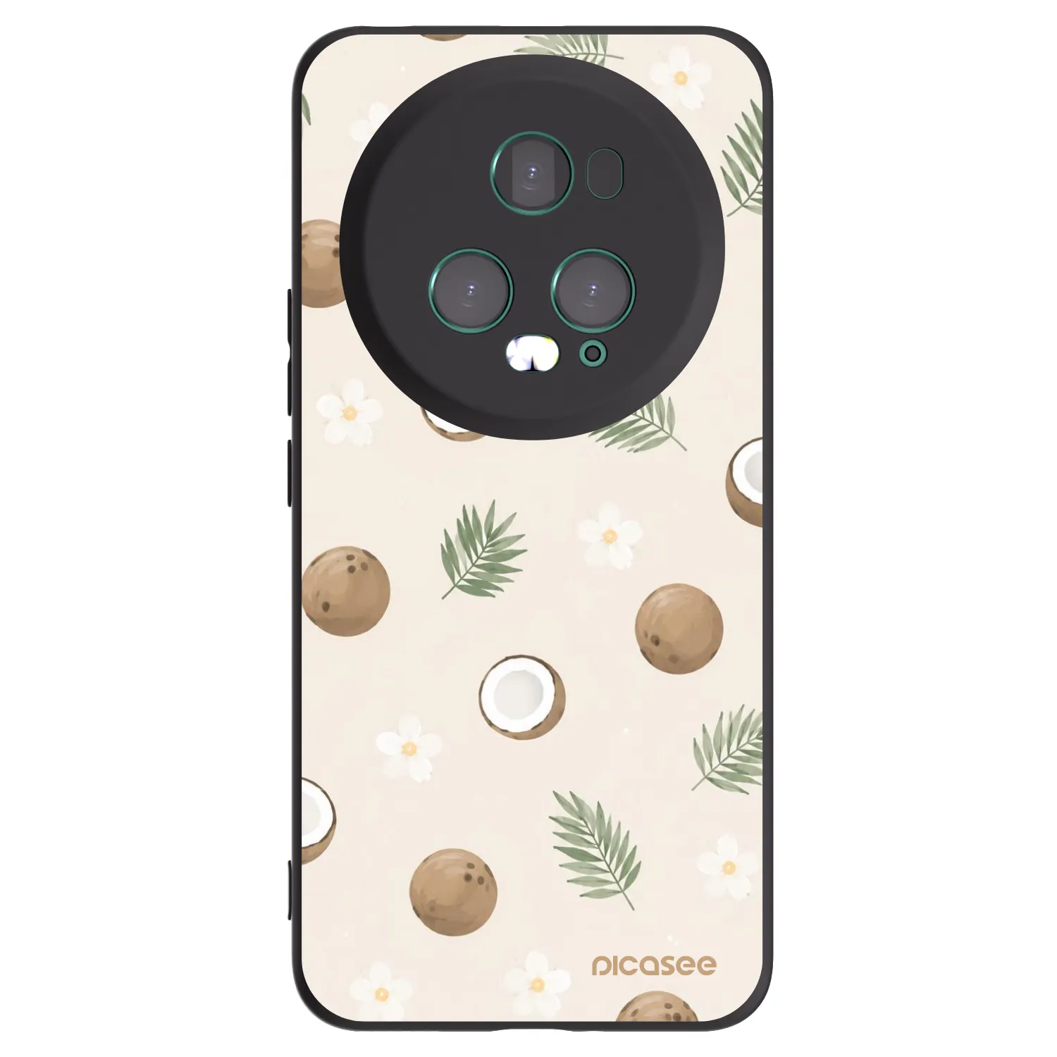 Picasee silikonski črni ovitek za Honor Magic5 Pro - Coconut Breeze