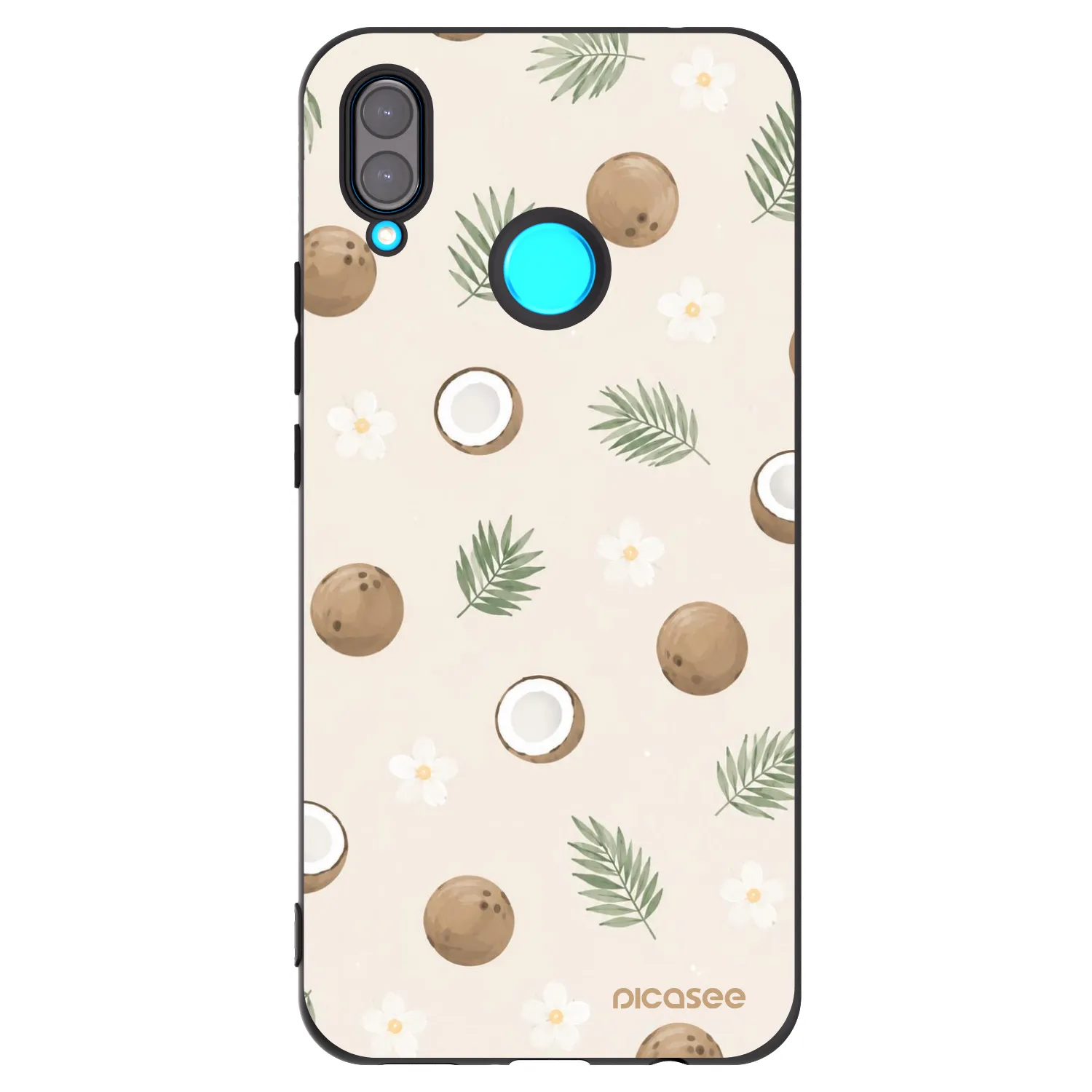 Picasee silikonski črni ovitek za Huawei Nova 3i - Coconut Breeze