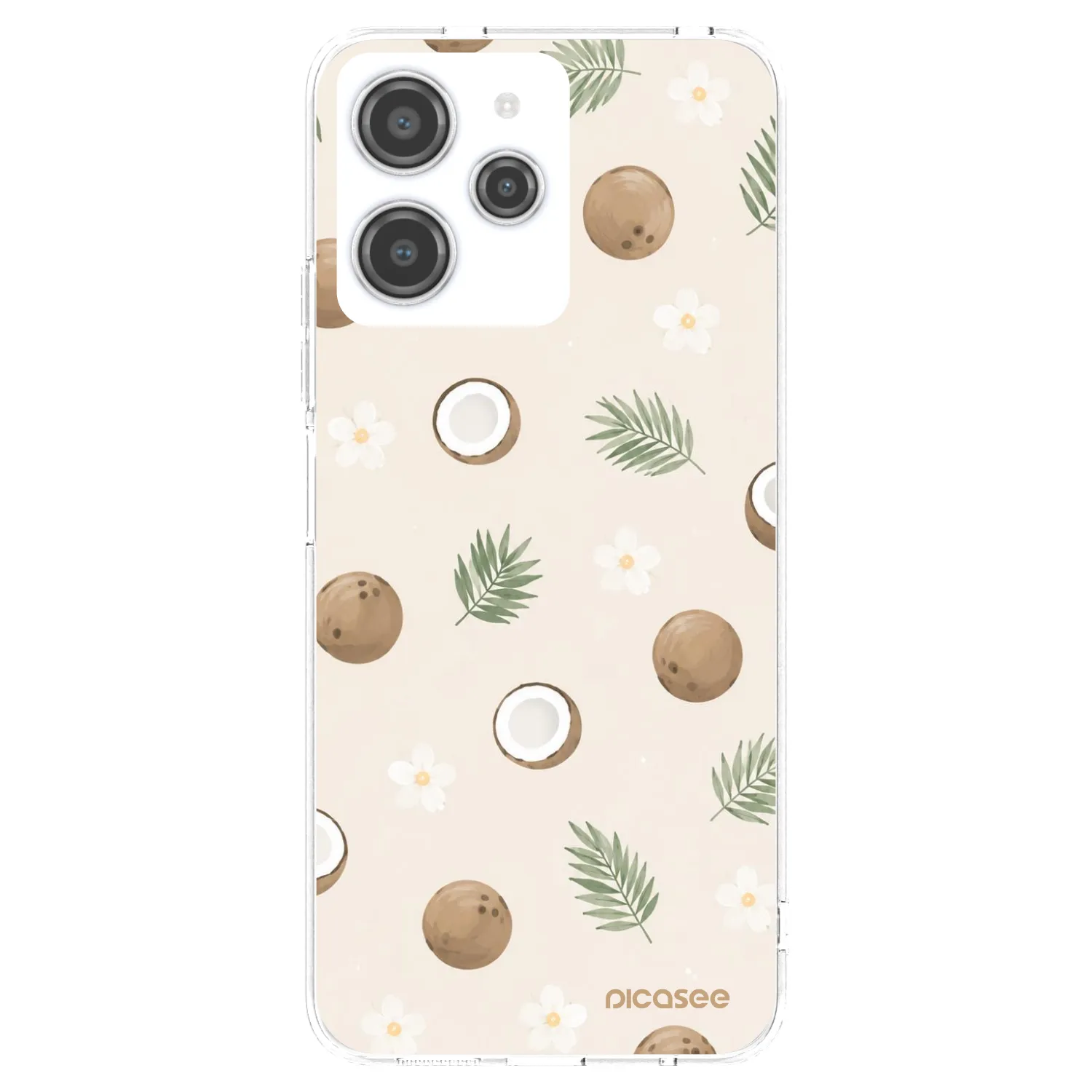 Picasee silikonski prozorni ovitek za Xiaomi Redmi 12 4G - Coconut Breeze
