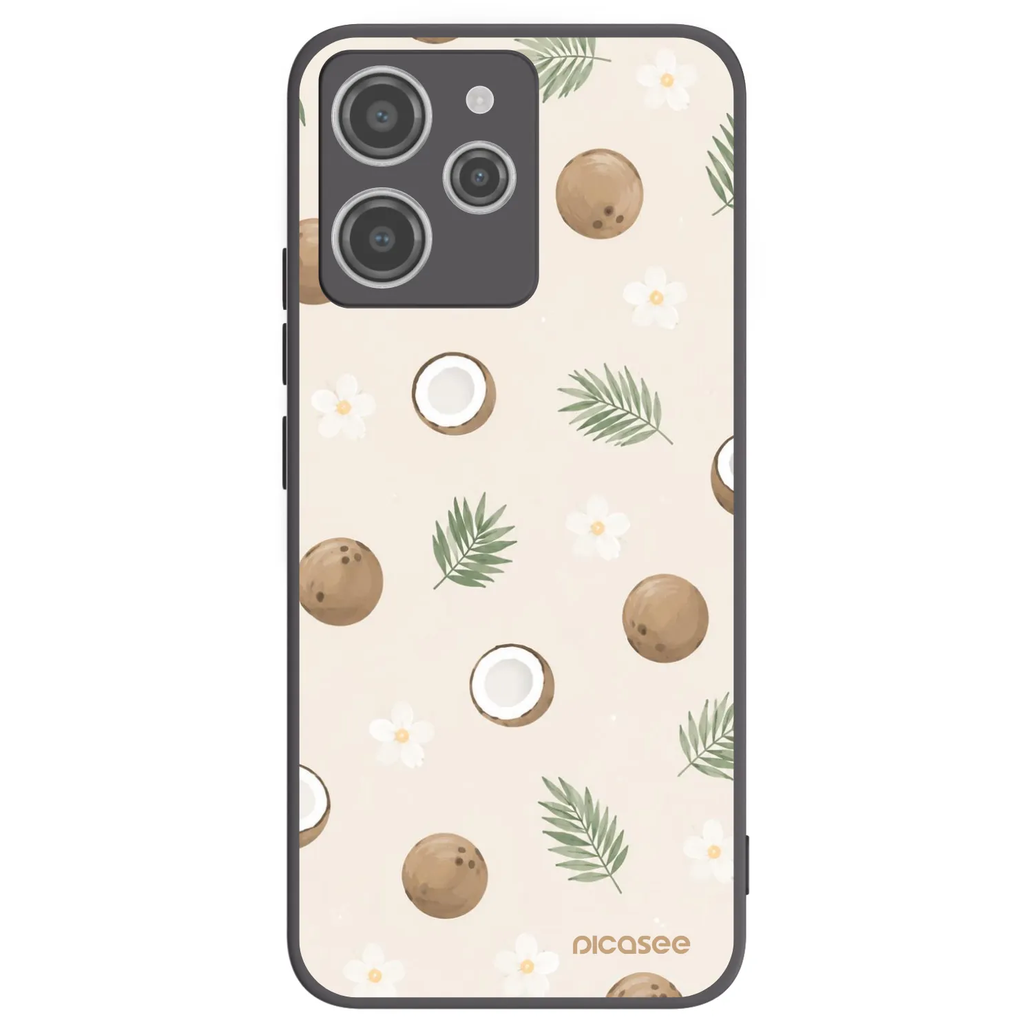 Picasee silikonski črni ovitek za Xiaomi Redmi 12 4G - Coconut Breeze