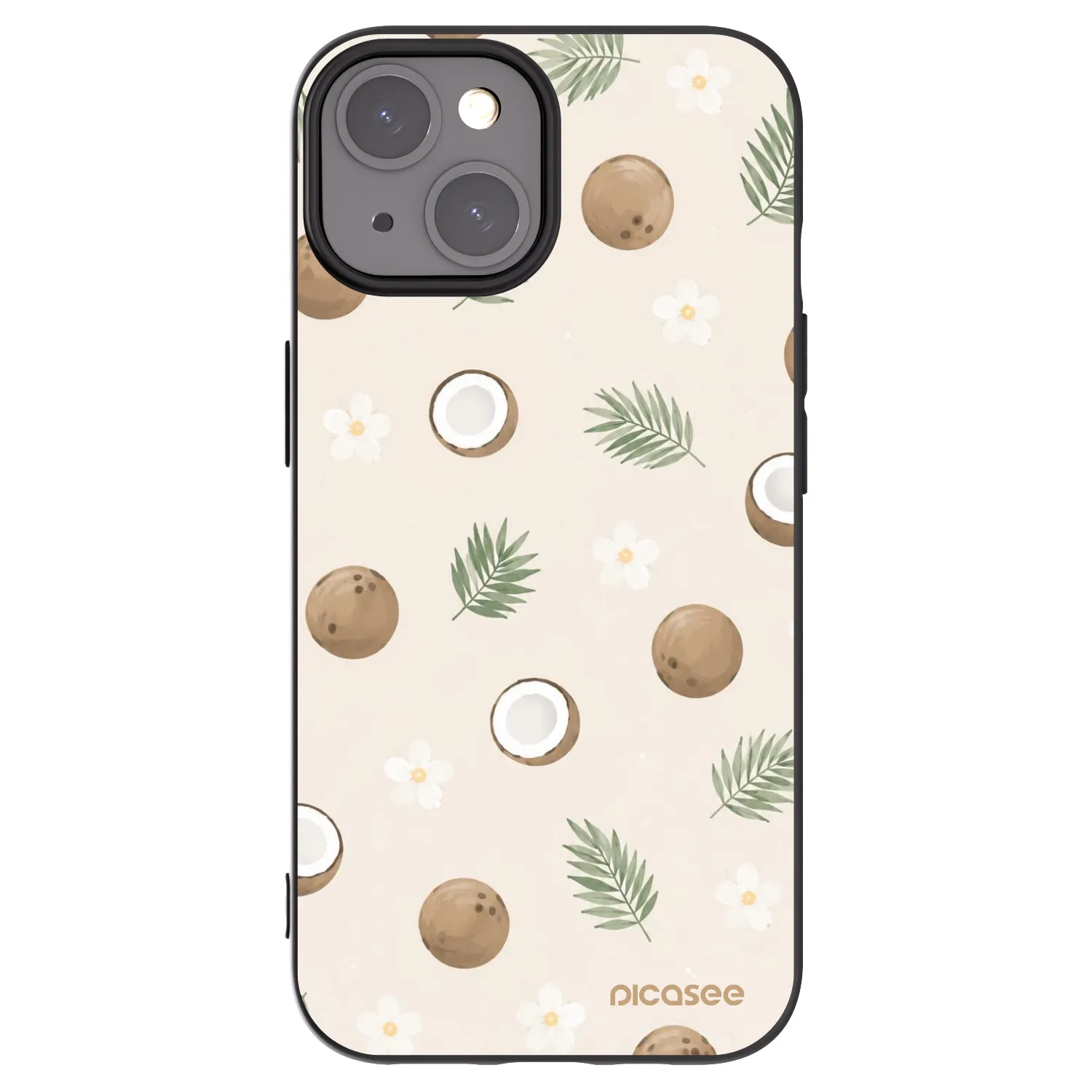 Picasee silikonski črni ovitek za Apple iPhone 15 - Coconut Breeze